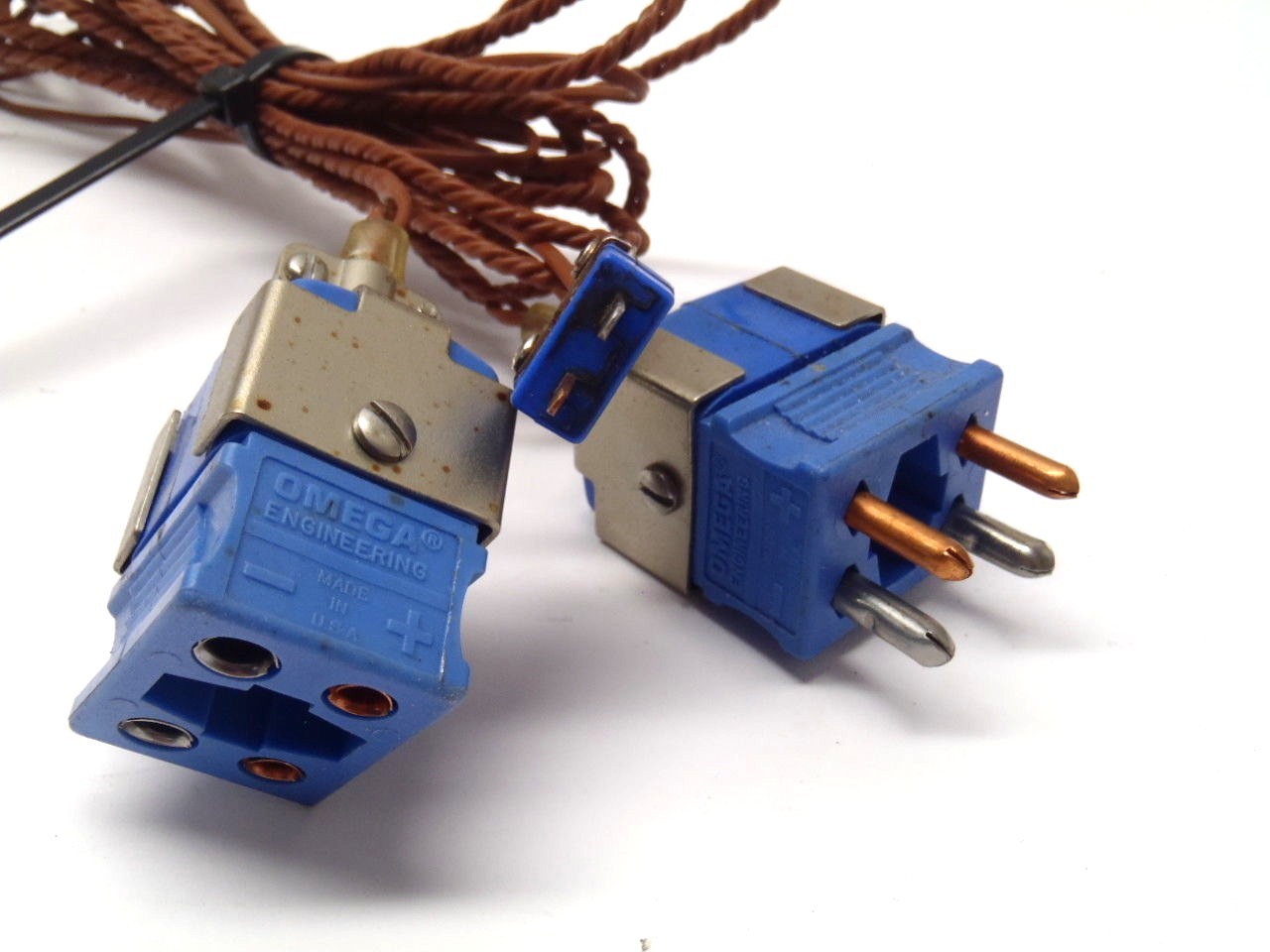 Omega DTC-U-M-ROHS 4-Prong Dual Circuit Standard Size Thermocouple Connectors - Maverick Industrial Sales