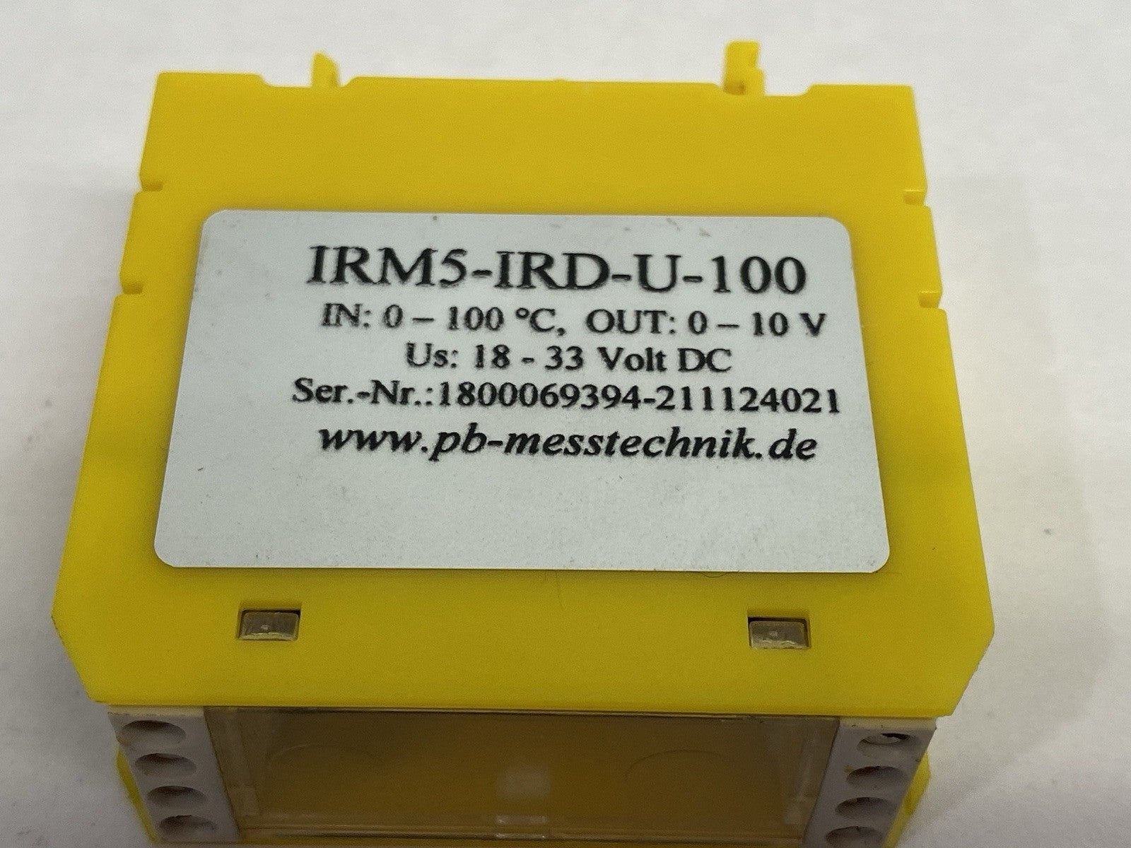 IRM5-IRD-U-100 | PB Messtechnik Infrared Temperature Module 0-100 Degrees C - Used - Maverick Industrial Sales