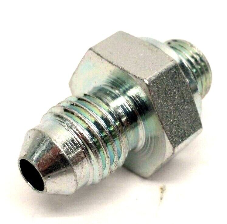 Parker 4F4OMXS 37 Degree Flare JIC Tube Fitting 1/8"-28BSPP 7/16"-20UNF LOT OF 3 - Maverick Industrial Sales