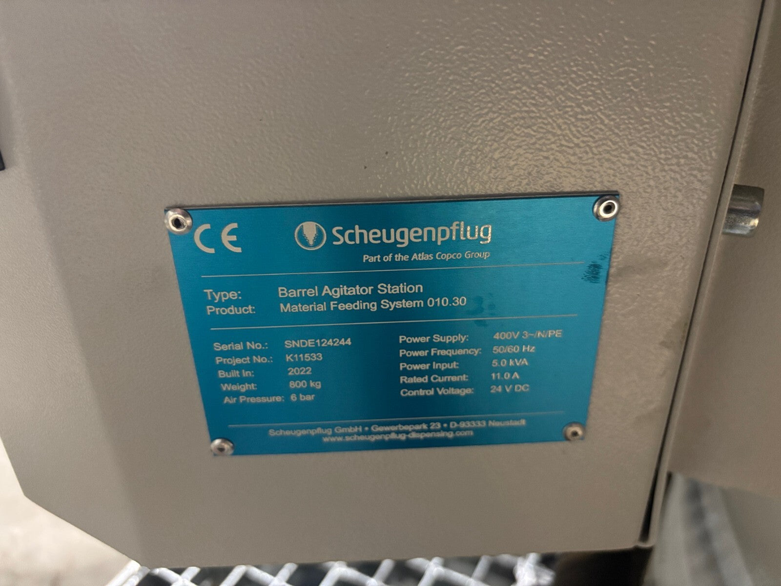 Scheugenpflug LiquiPrep LP804 50/50 Material Feeding System and Barrel Agitator - Maverick Industrial Sales