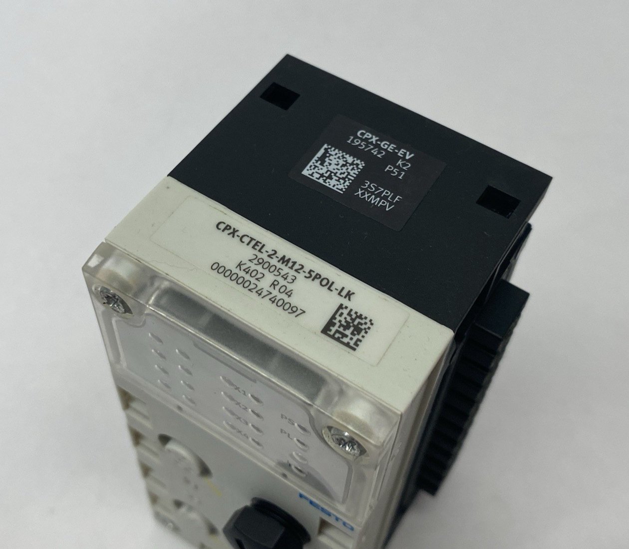 CPX-CTEL-2-M12-5POL-LK | Festo Electrical Interface IO-Link 2900543, w/ CPX-GE-EV - Used - Maverick Industrial Sales