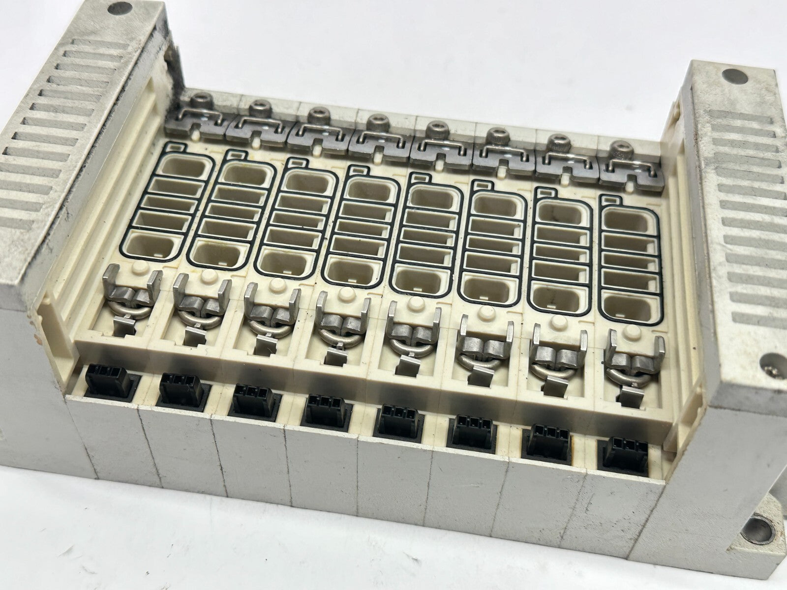 SMC VV5Q21-08N7FU0-S Pneumatic Plug In Base Manifold 8-Station D-Sub - Maverick Industrial Sales