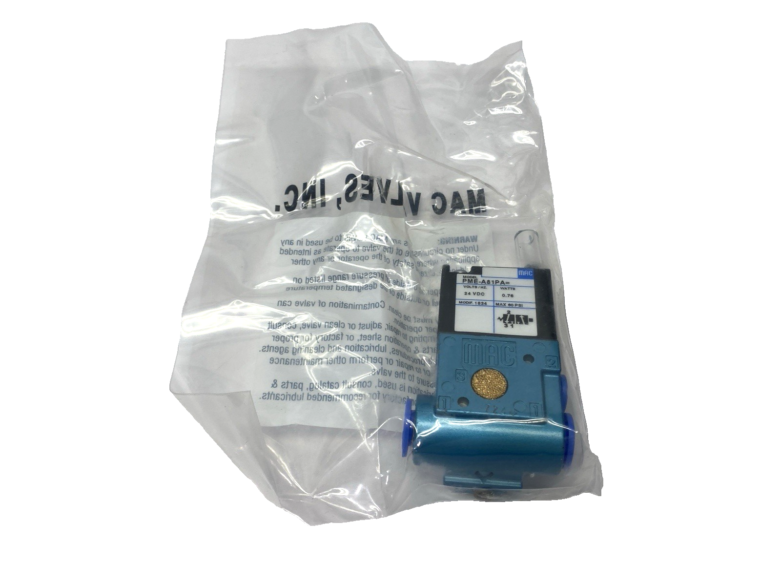 MAC Valves PME-A81PA Solenoid Valve - Maverick Industrial Sales