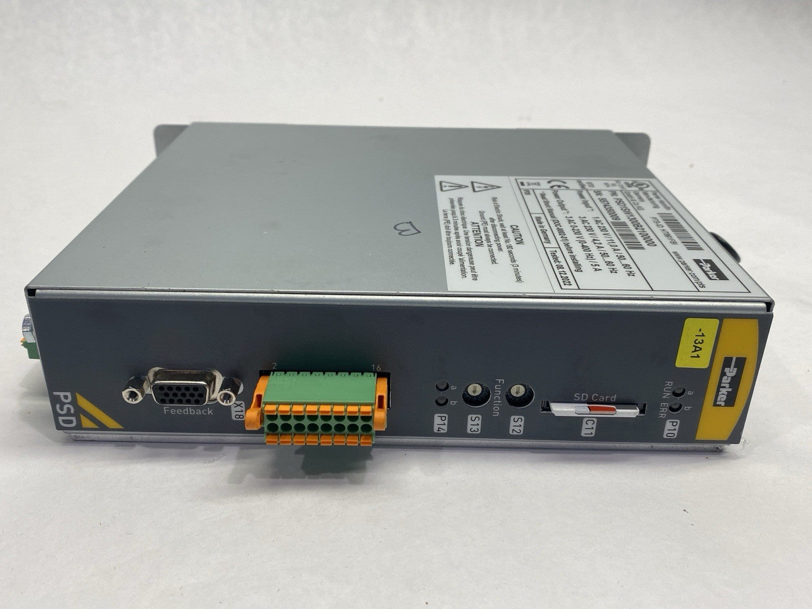 PSD1SW1300B2100000 | Parker Servo Drive Single Axis 5A 230VAC 2.3kVA - Used - Maverick Industrial Sales