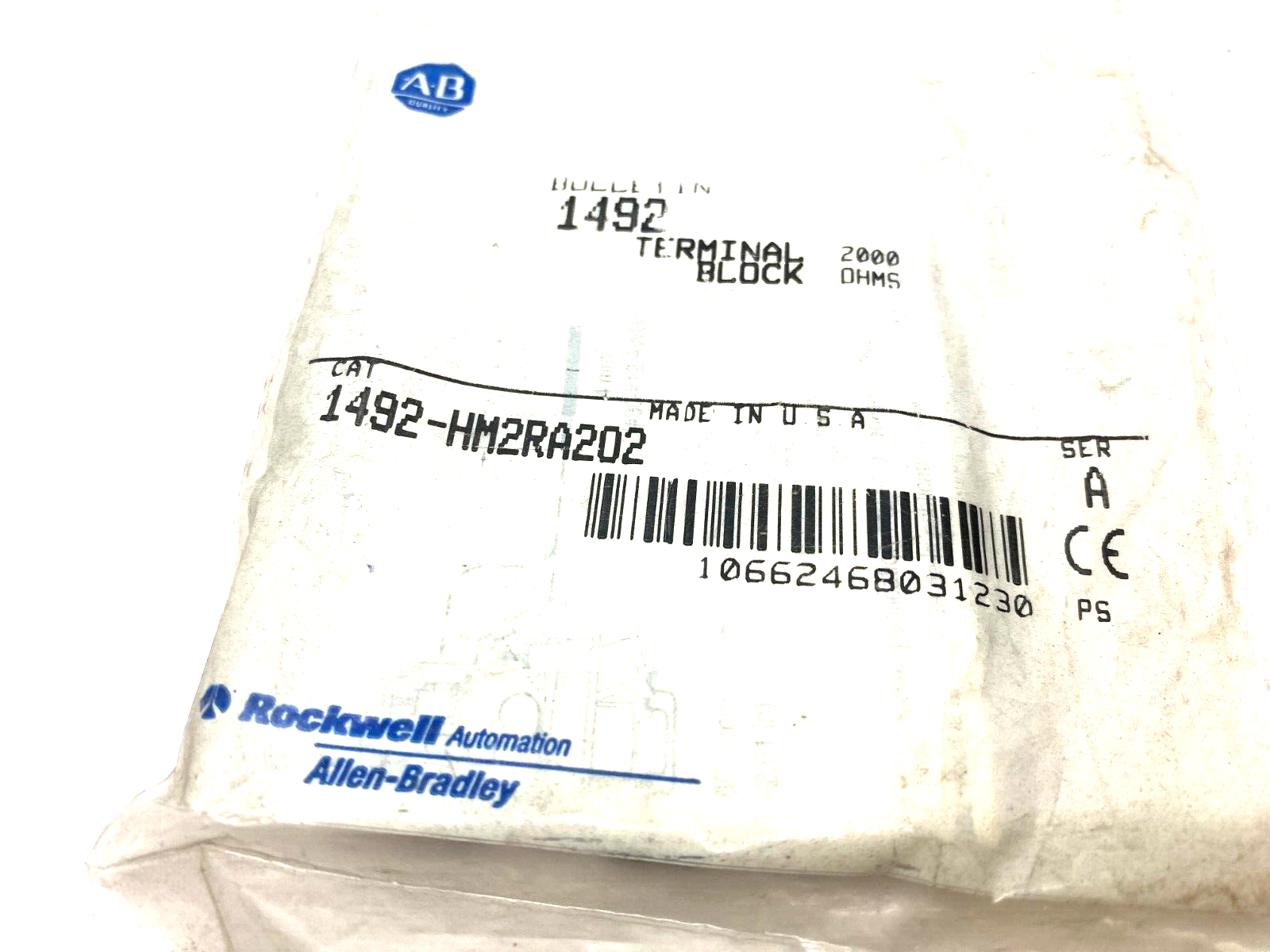 Allen Bradley 1492-HM2RA202 Ser. A Double Circuit Resistor Terminal Block, BLACK - Maverick Industrial Sales