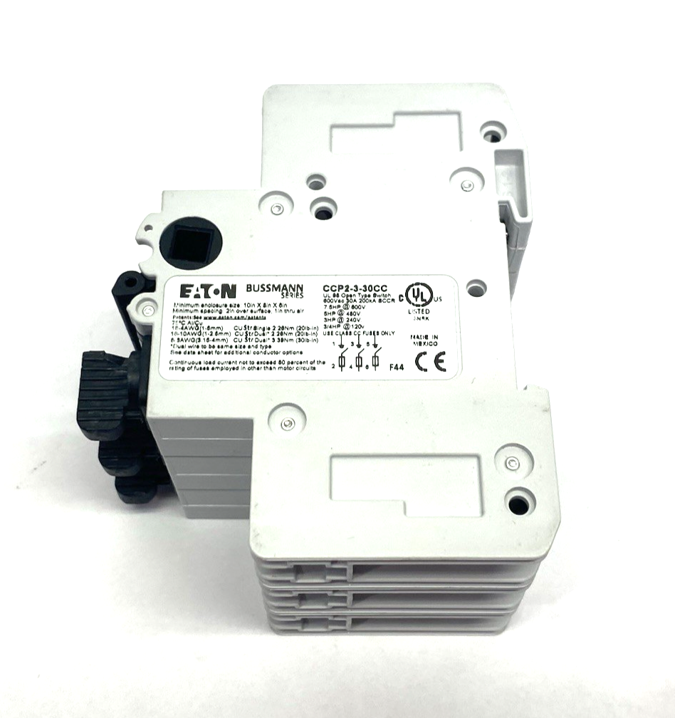 CCP2-3-30CC | Eaton Bussmann Fusible Disconnect 3-Pole, Open-Type Switch- Used - Maverick Industrial Sales