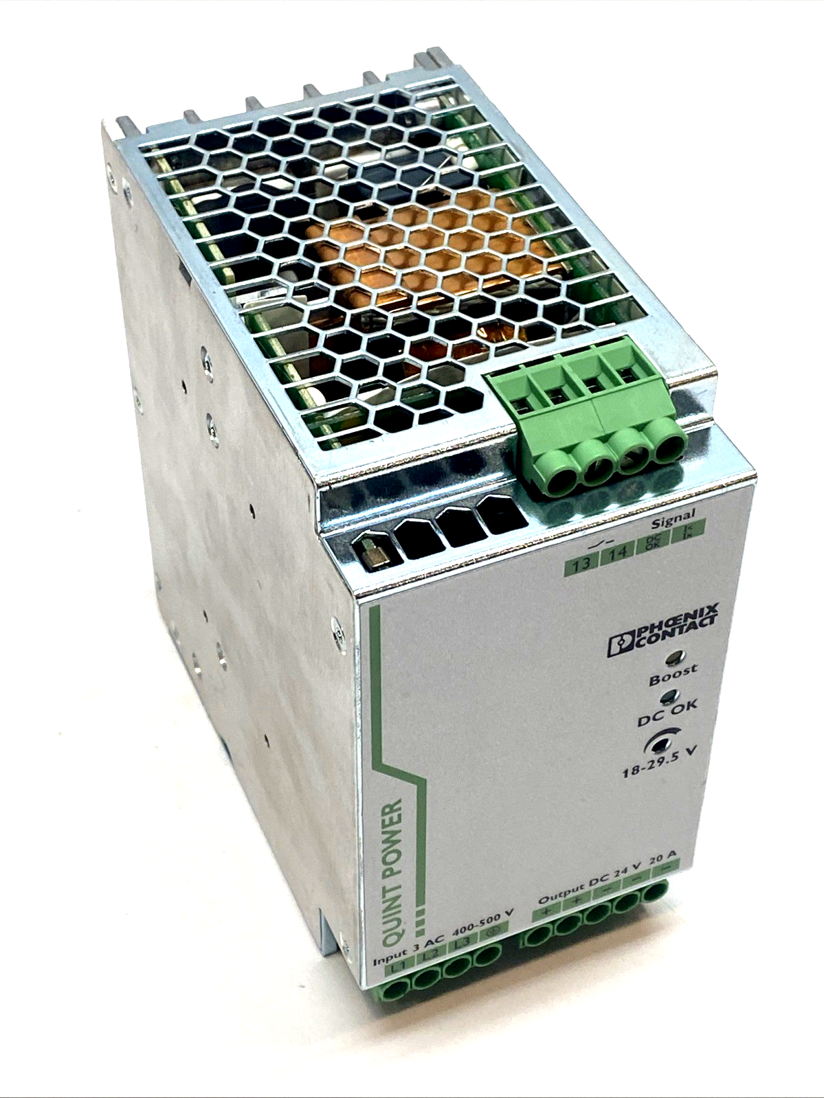 Phoenix Contact QUINT-PS/3AC/24DC/20 Power Supply 24VDC 20A 2866792 - Maverick Industrial Sales