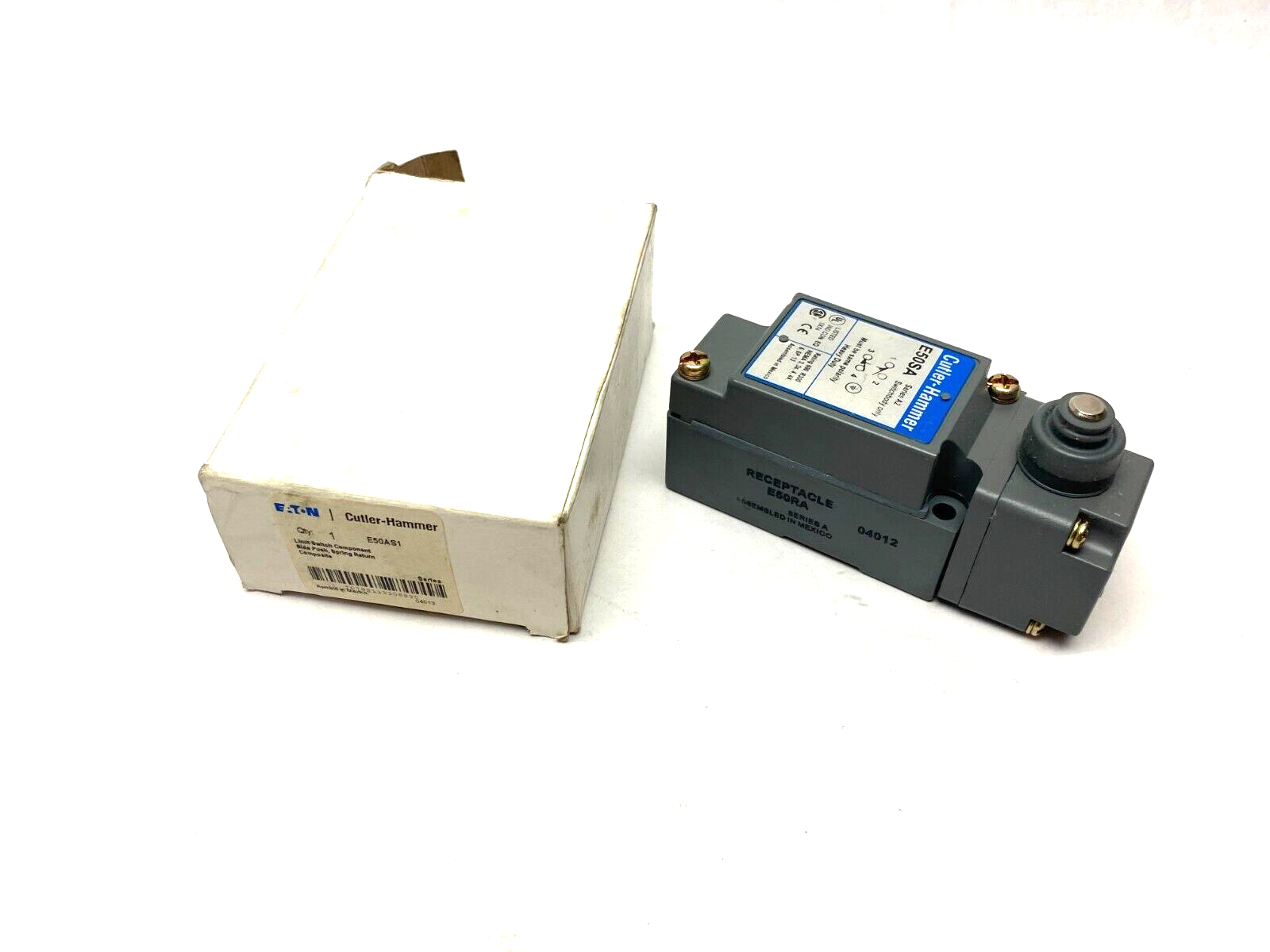 E50AS1 | Eaton Cutler-Hammer Plunger Limit Switch Surface Mount NEMA Heavy Duty - New – Open box - Maverick Industrial Sales