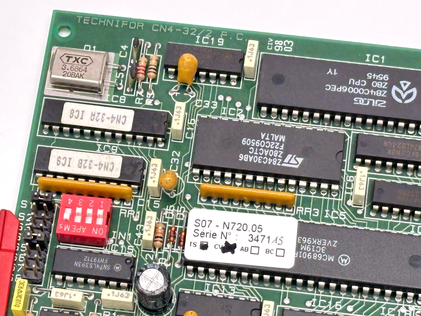 Technifor CN4-32/2 Memory Control PC Board S07 - N720.05 TS CV - Maverick Industrial Sales