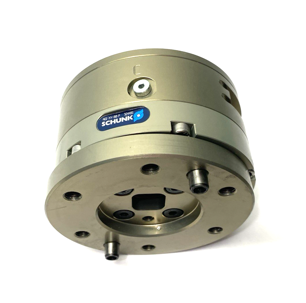Schunk AGE-XY-80-P Two-Axis Lateral Compensation Unit ± 4 mm 324481 - Maverick Industrial Sales