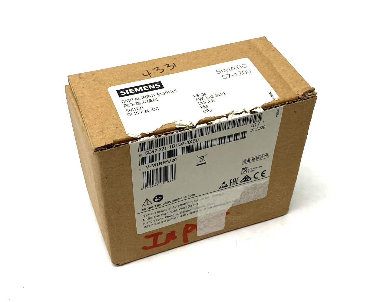 Siemens 6ES7 221-1BH32-0XB0 SIMATIC S7-1200 Digital Input Module DI 16x24VDC - Maverick Industrial Sales