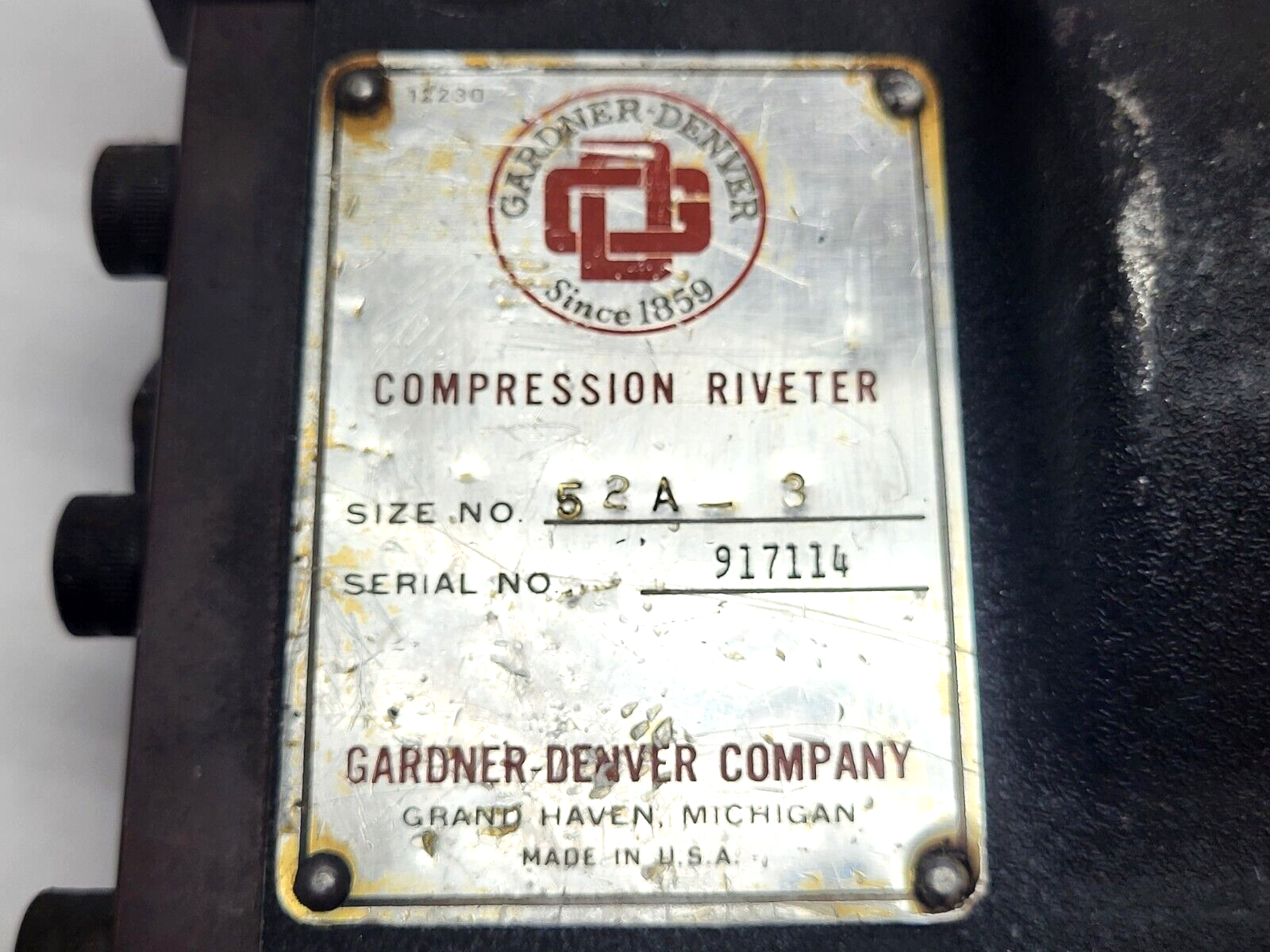 Gardner Denver 52A-3 Compression Riveter A-9P-4021-1 - Maverick Industrial Sales