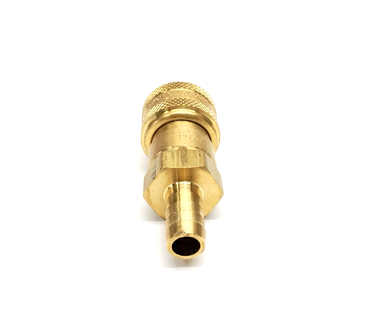 Dixon 4DS4-B Pneumatic Automatic Hose Barb Coupler 1/2" Hose I.D. 1-1/16" Hex - Maverick Industrial Sales