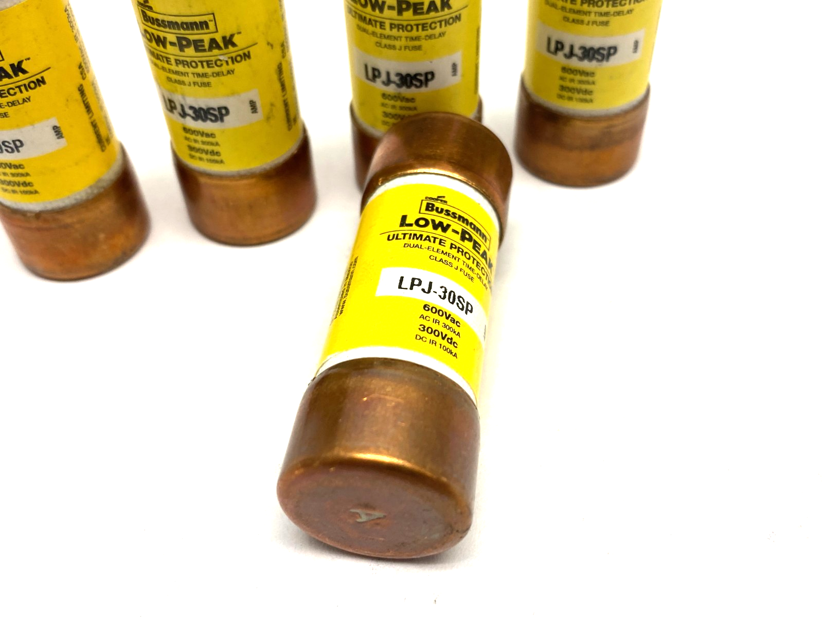 Bussmann LPJ-30SP Low-Peak Dual Element Time Delay Fuse LOT OF 5 - Maverick Industrial Sales