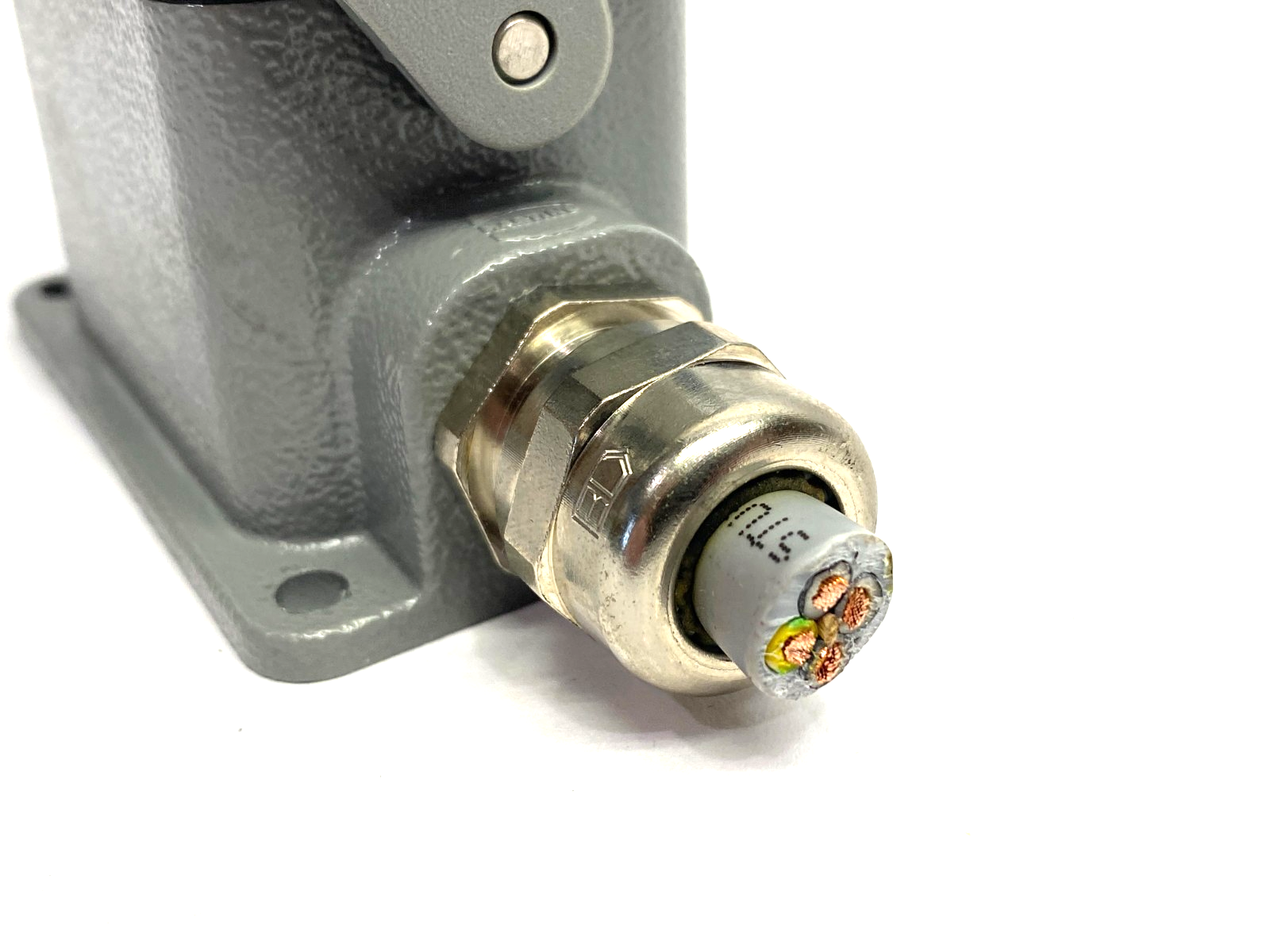 Harting 19300061250 Han 6 B-Base Surface-LC 1 Lever 1xM20 w/ 09330062601 Insert - Used - Maverick Industrial Sales