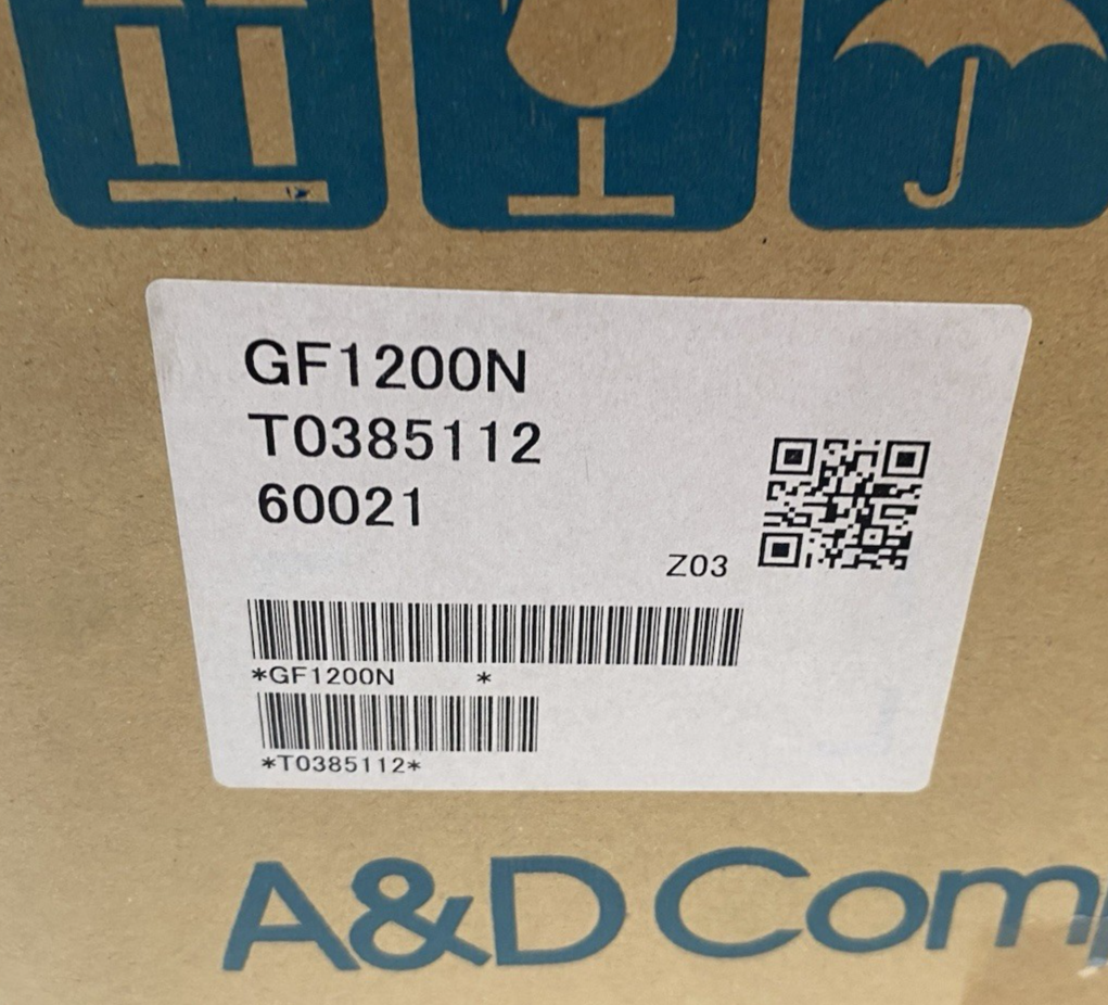 GF1200N | A&D Weighing Digital Precision Scale, 1210g Capacity, Auto Self-Cal. - New – Open box - Maverick Industrial Sales