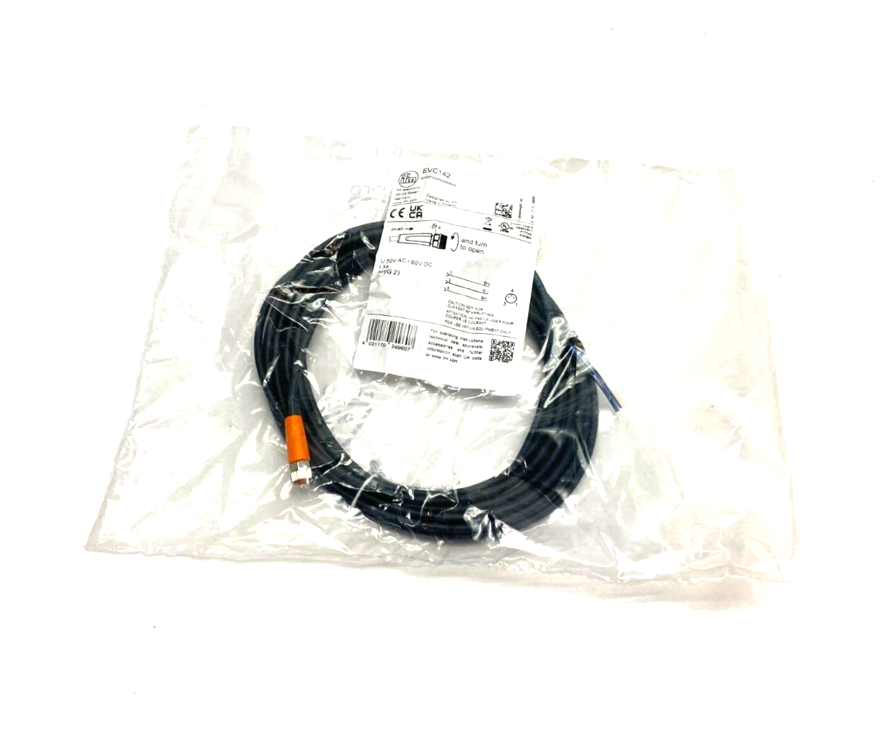 Ifm EVC142 Single Ended Female M8 to Pigtail Cordset ADOGF030MSS0005H03 - Maverick Industrial Sales