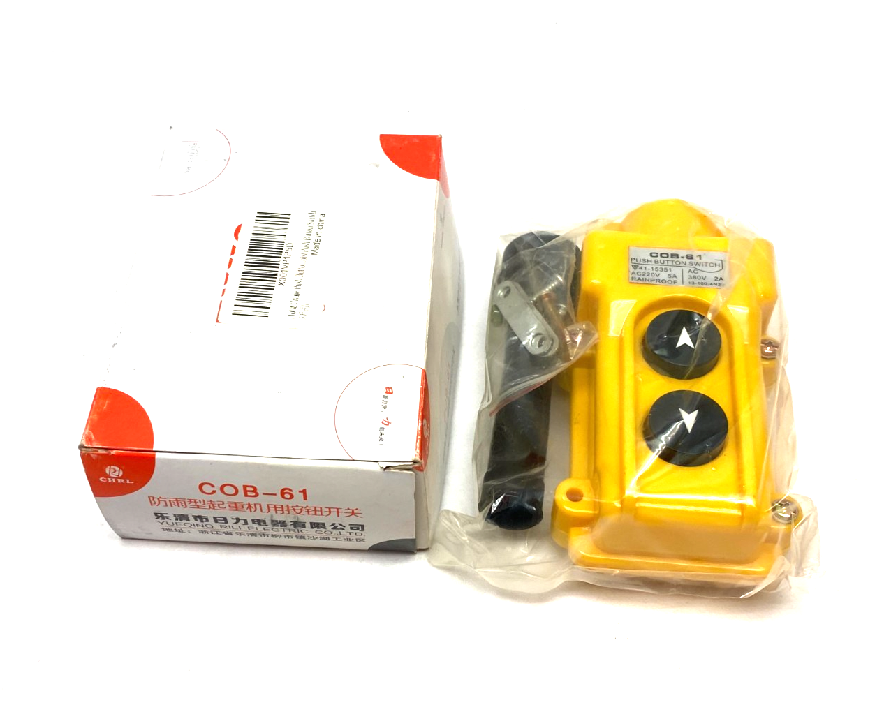 Yuequing Rili Electric COB-61 Crain Hoist Pendant Station Up/Down - Maverick Industrial Sales