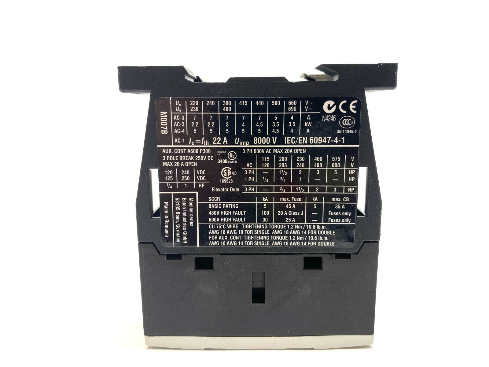 Eaton DILM7-10 Contactor 3-Pole 24VDC XTCE007B10 - Maverick Industrial Sales