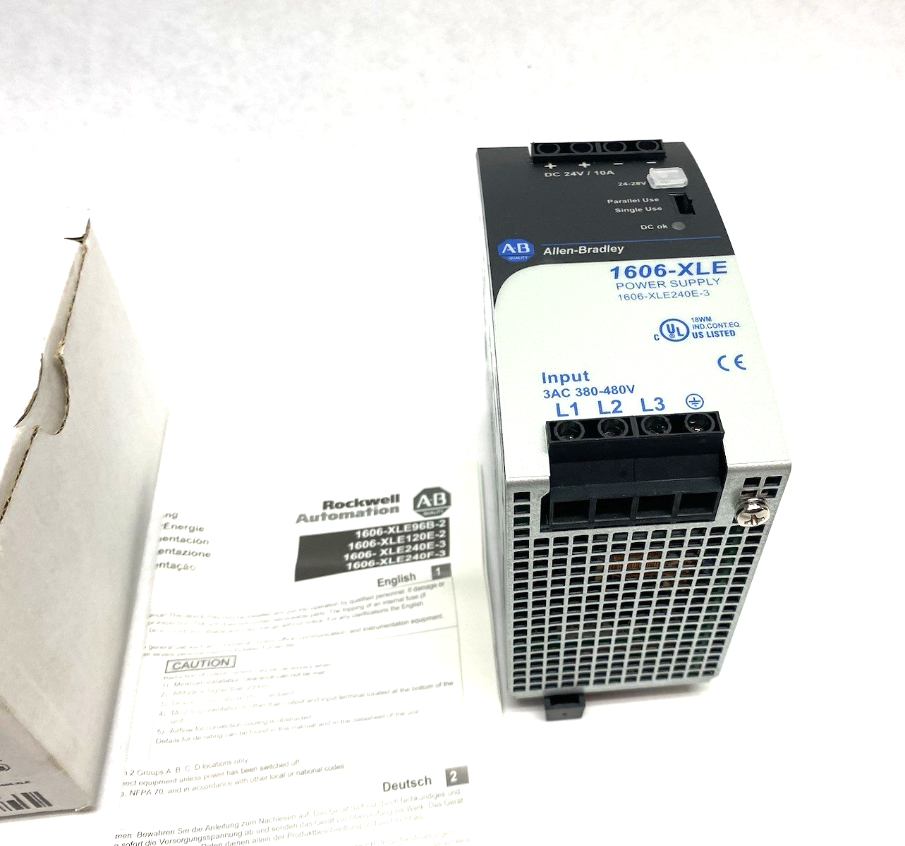 1606-XLE240E-3 | Allen Bradley Ser. A Power Supply 3AC 380-480V Input - New Other - Maverick Industrial Sales