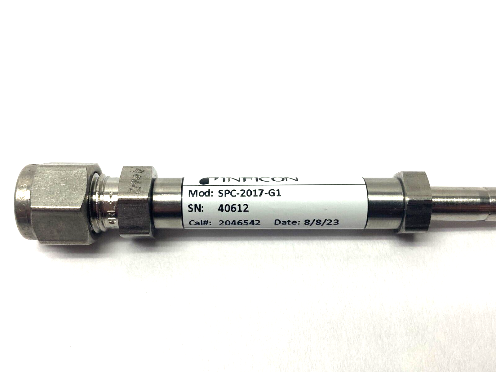 Inficon SPC-2017-G1 Helium Leak Detection Vacuum Jet Nozzle 4.91E-5 atmcc/sec - Maverick Industrial Sales