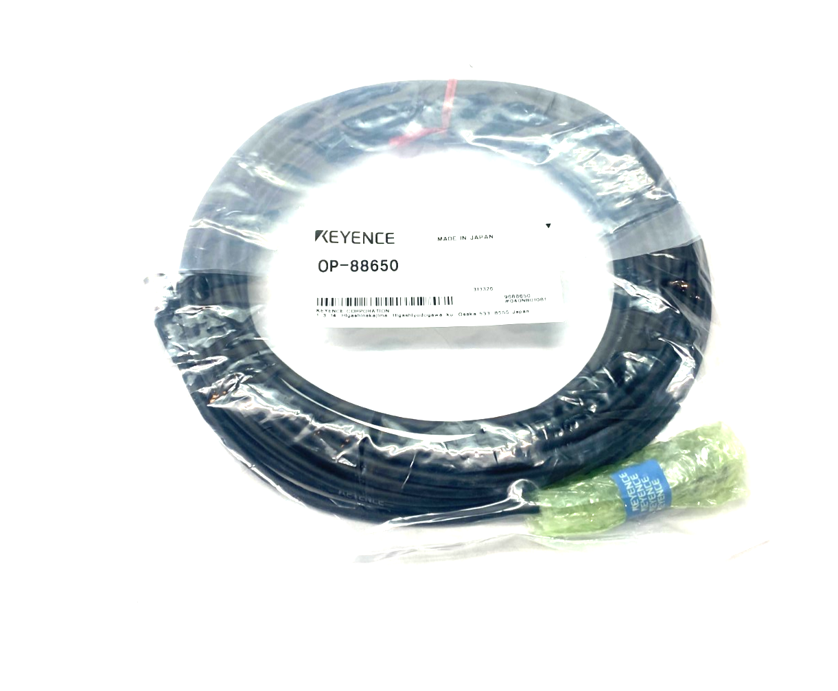 Keyence OP-88650 Sensor Head to Amplifier Cable 10m Length - Maverick Industrial Sales