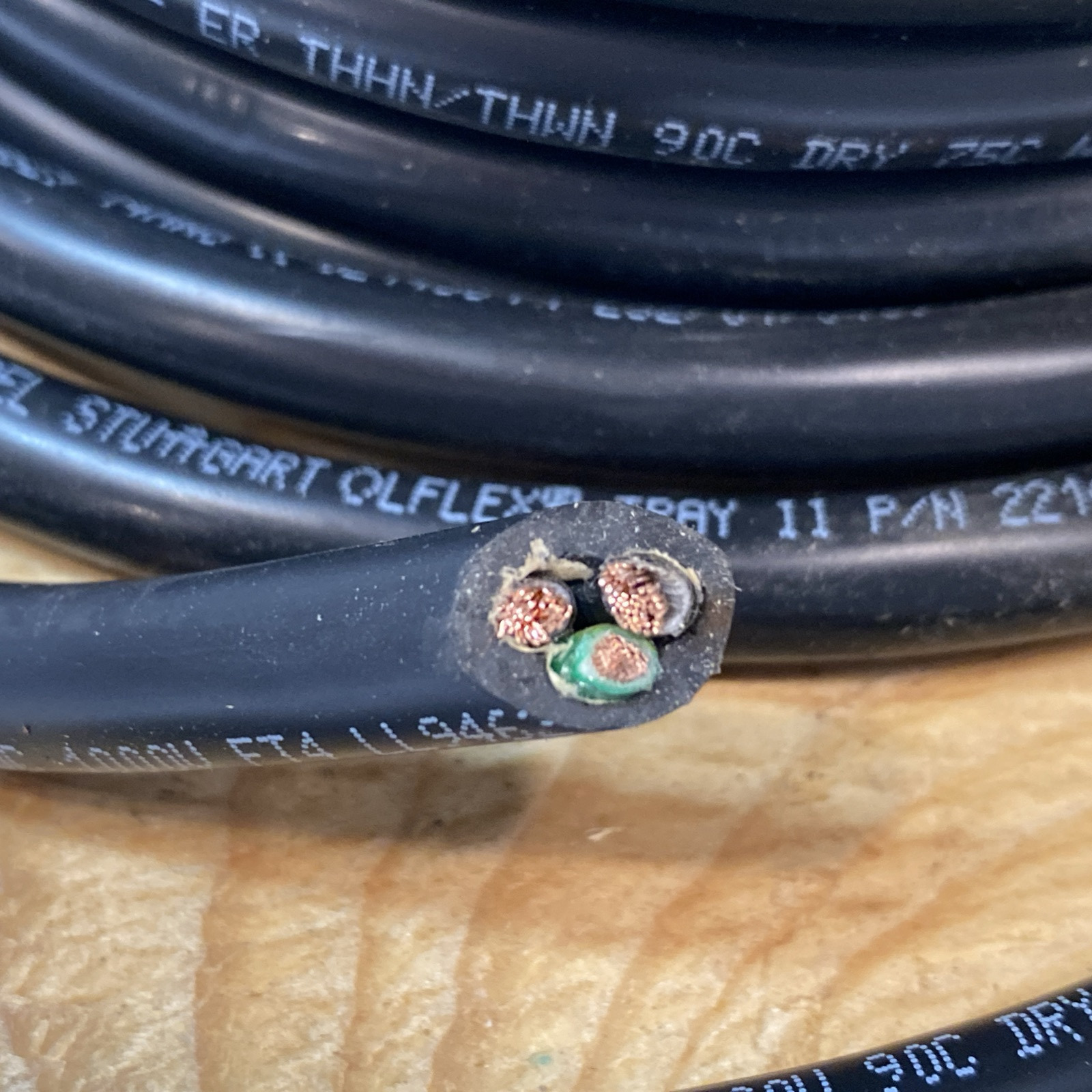 LAPP 221403 Cable OLFLEX TRAY II 3G2.5 14/3C 71-FT 3C 14 AWG Black - Maverick Industrial Sales