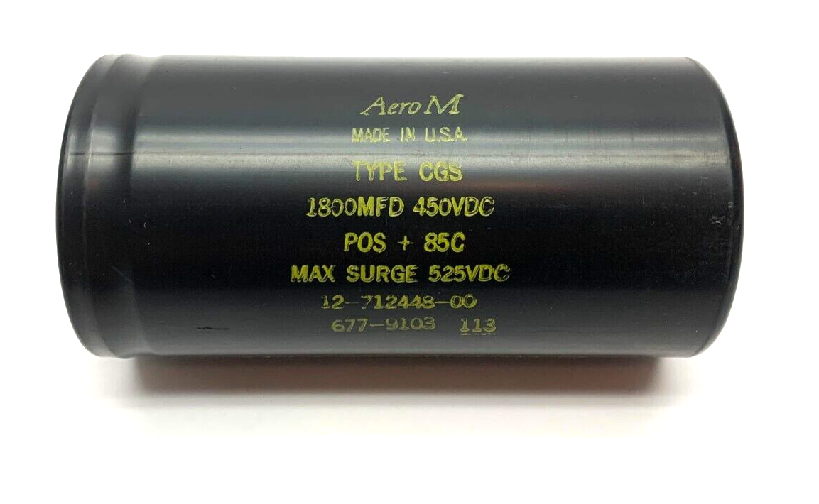 AeroM 12-712448-00 Mepco/Centralab Capacitor Type CGS 1800MFD 450VDC - Maverick Industrial Sales