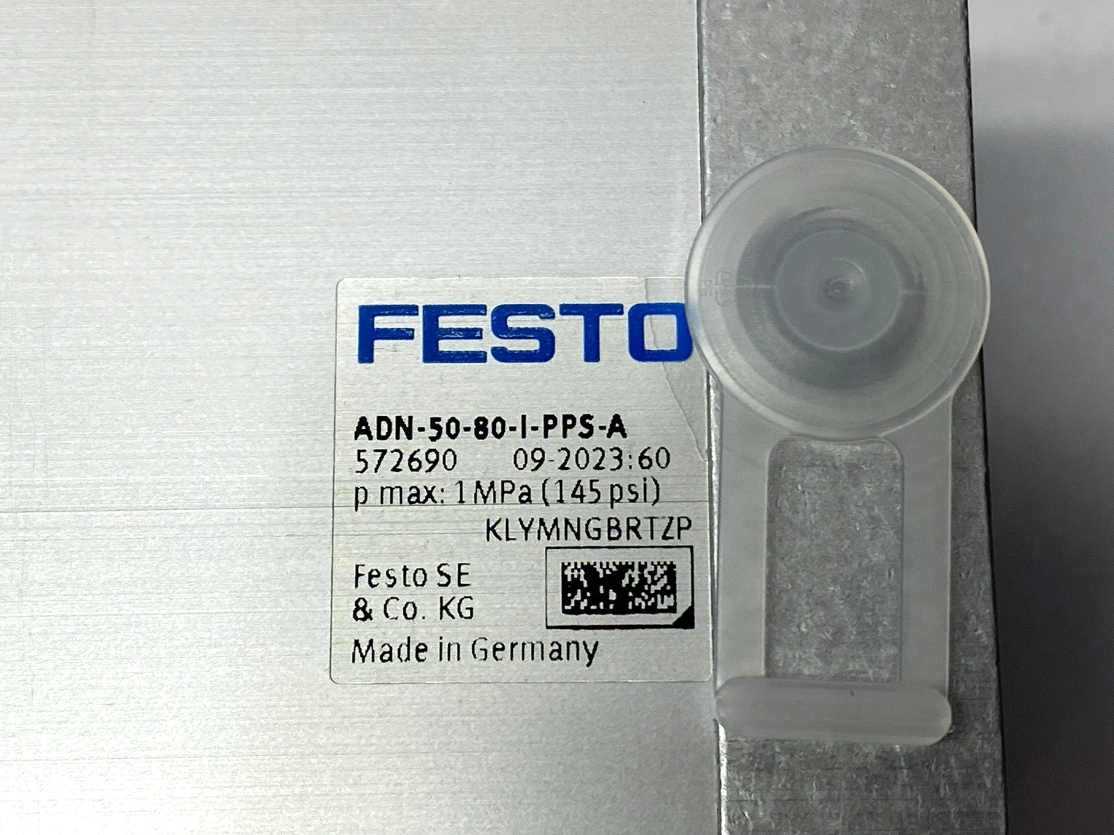ADN-50-80-I-PPS-A | Festo Pneumatic Compact Cylinder 50mm Bore 80mm Stroke 572690 - New – Open box - Maverick Industrial Sales