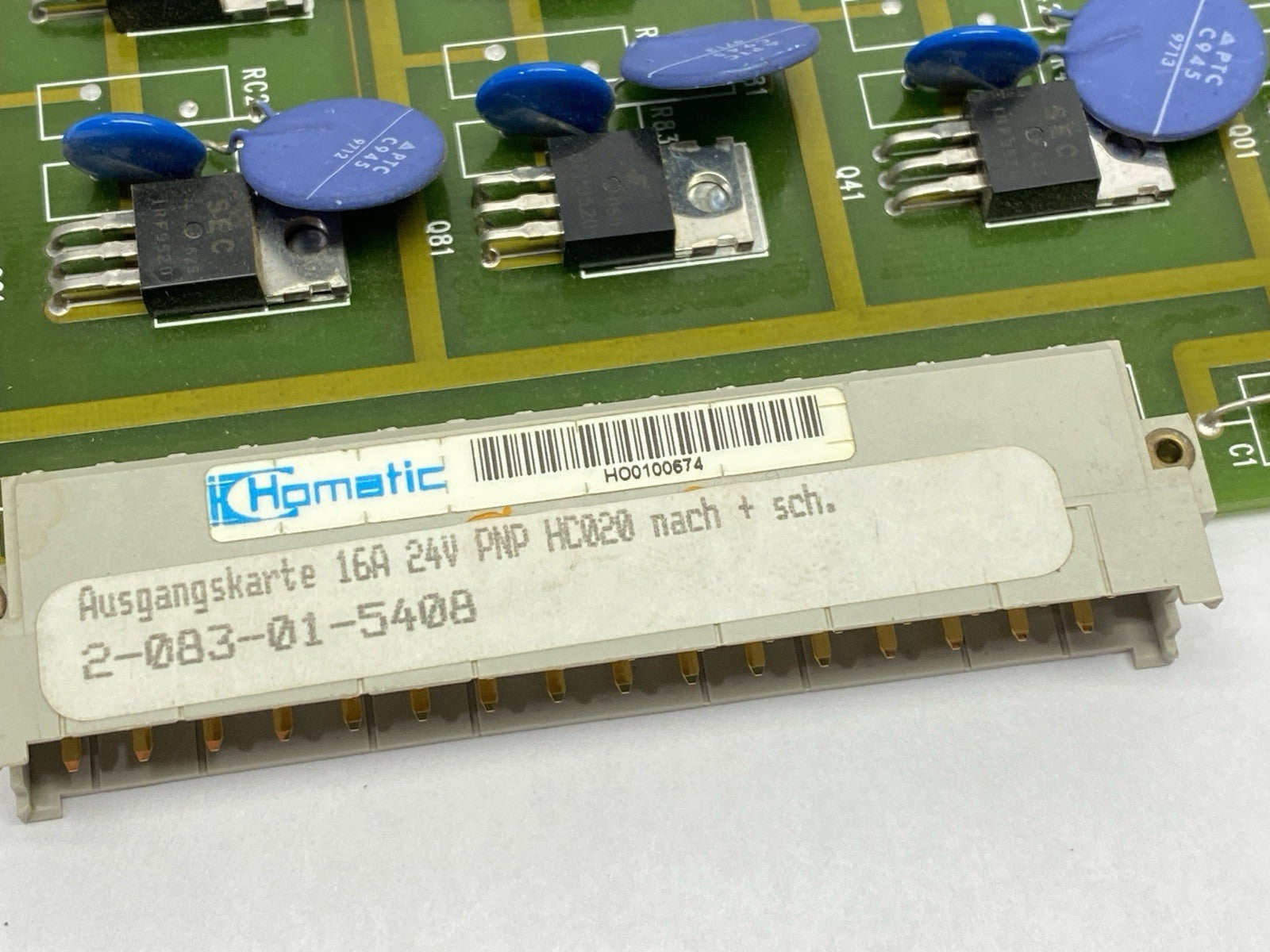 Homatic 2-083-01-5408 Control Board HC020 16A 24V - Maverick Industrial Sales