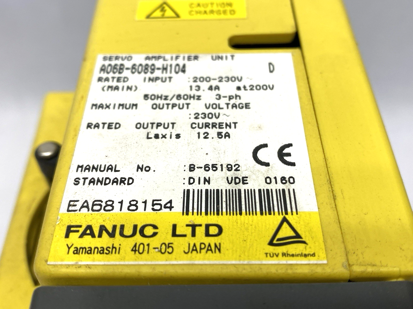 Fanuc A06B-6089-H104 D AC Servo Amplifier Unit 3PH 230VAC 12.5A - Maverick Industrial Sales