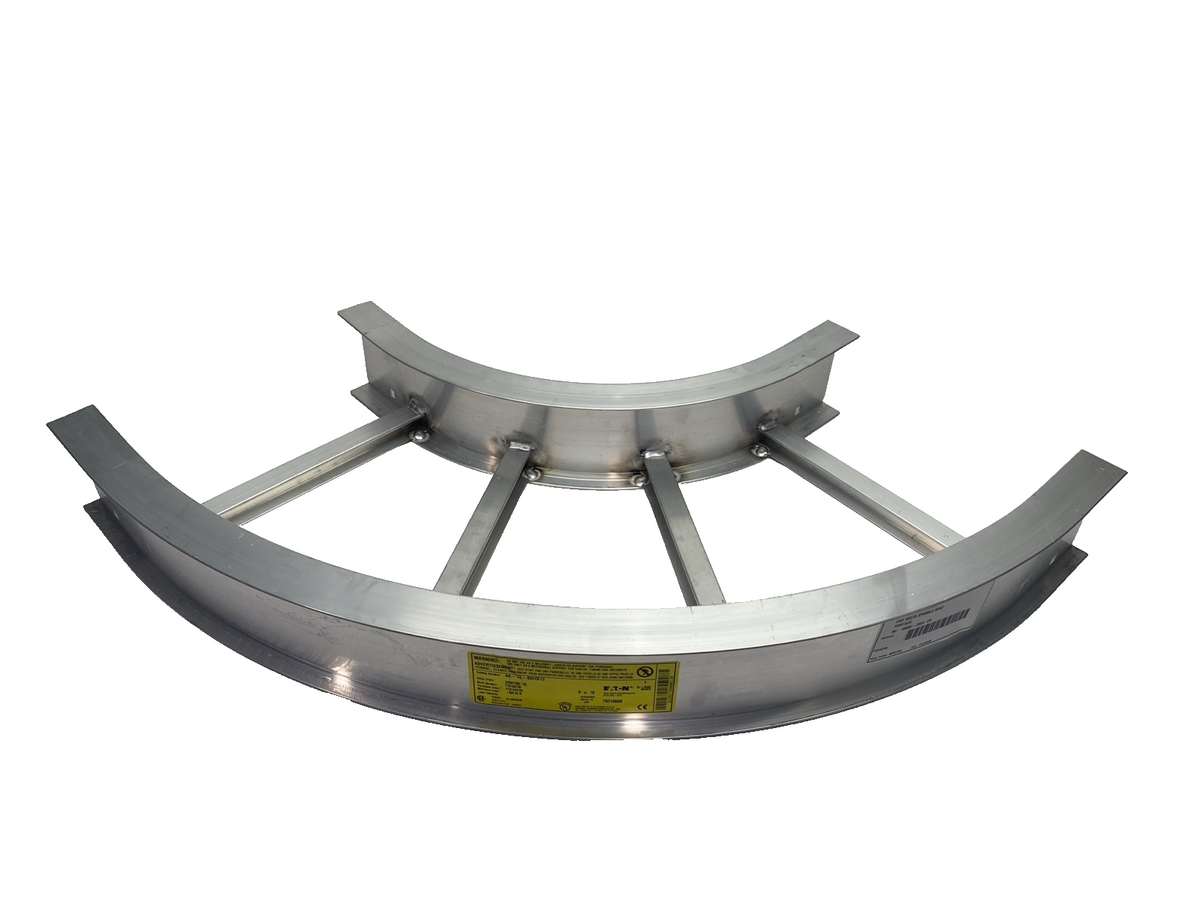 Eaton 4A-12-90HB12 B-Line 90 Deg. Bend Cable Tray 4" H x 21.0625" L x 12" W - Maverick Industrial Sales