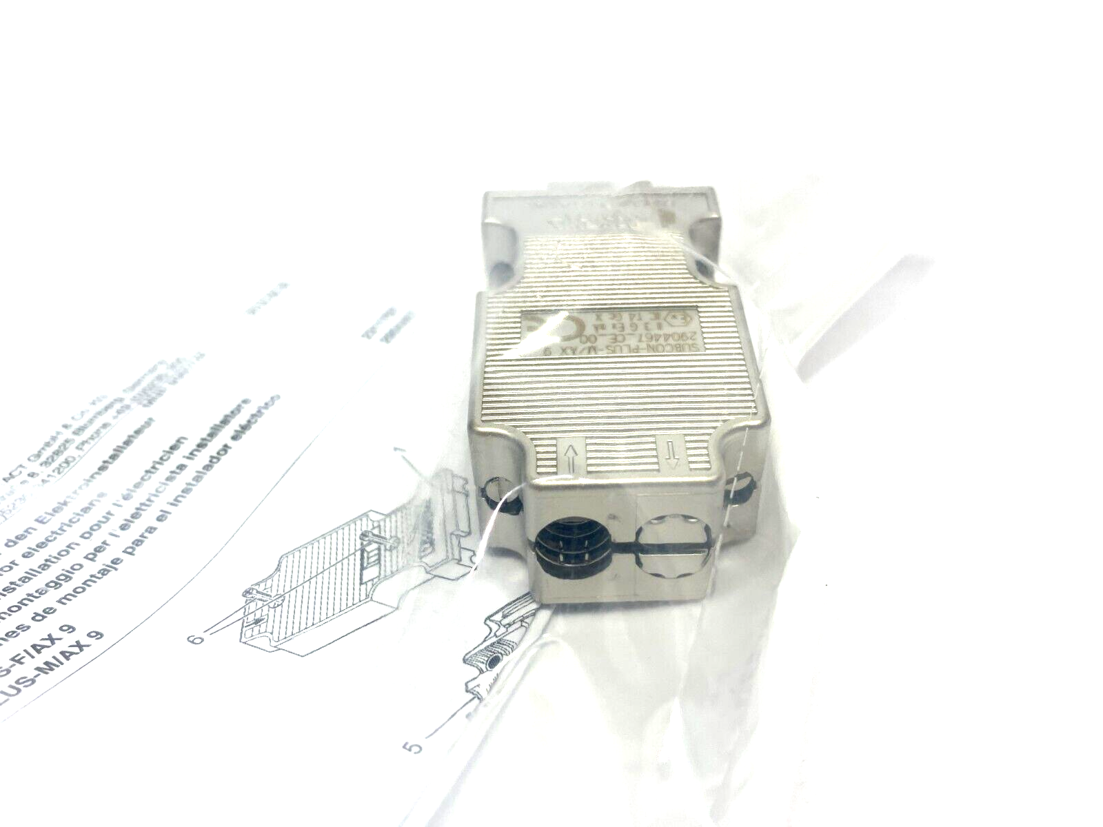Phoenix Contact SUBCON-PLUS-M/AX 9 D-Sub 9-Position Bus Connector 2904467 - Maverick Industrial Sales