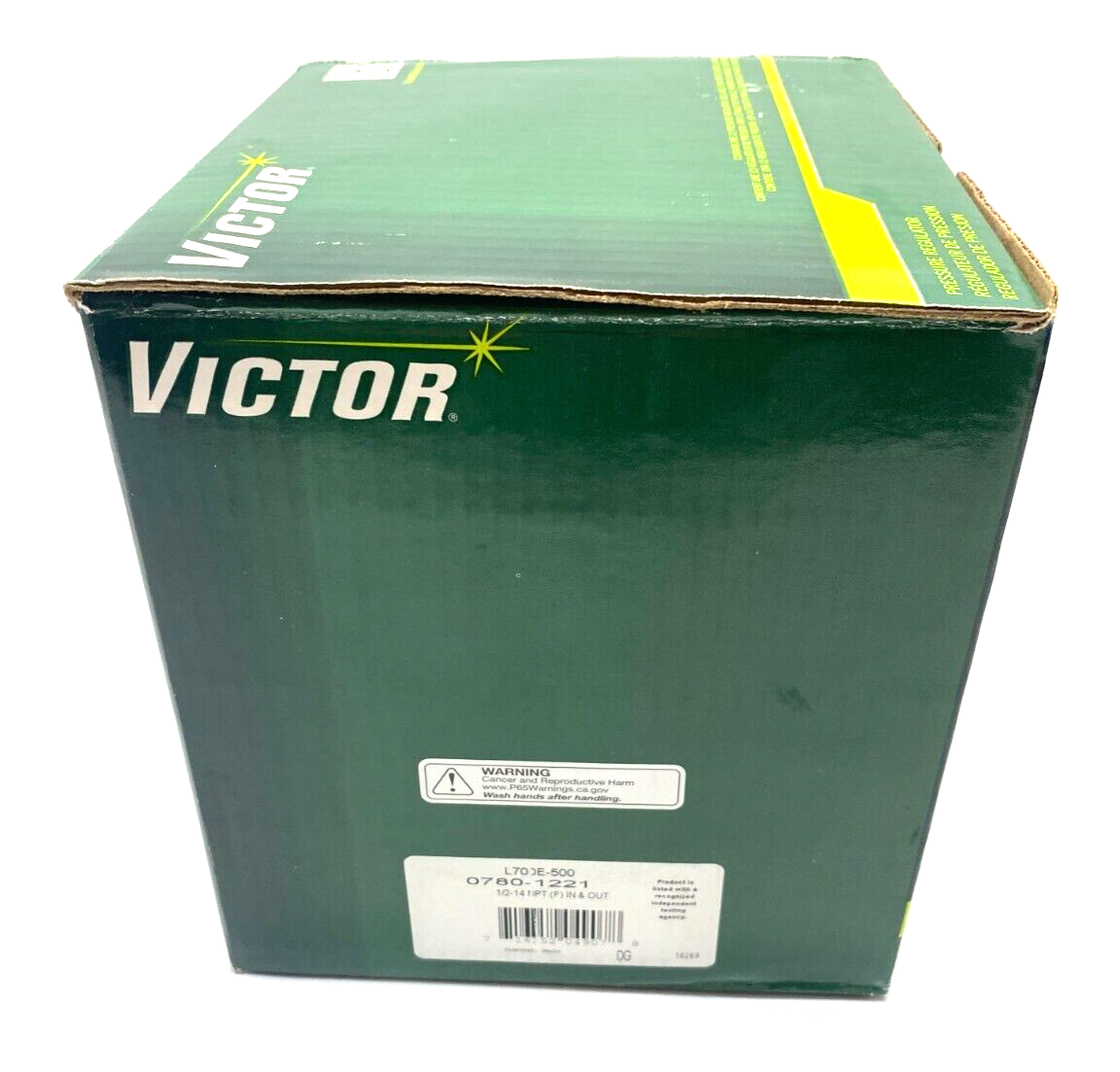 Victor L700E-500 Inline Gas Regulator 10-200psi 1/2" NPT Fem In & Out 0780-1221 - Maverick Industrial Sales