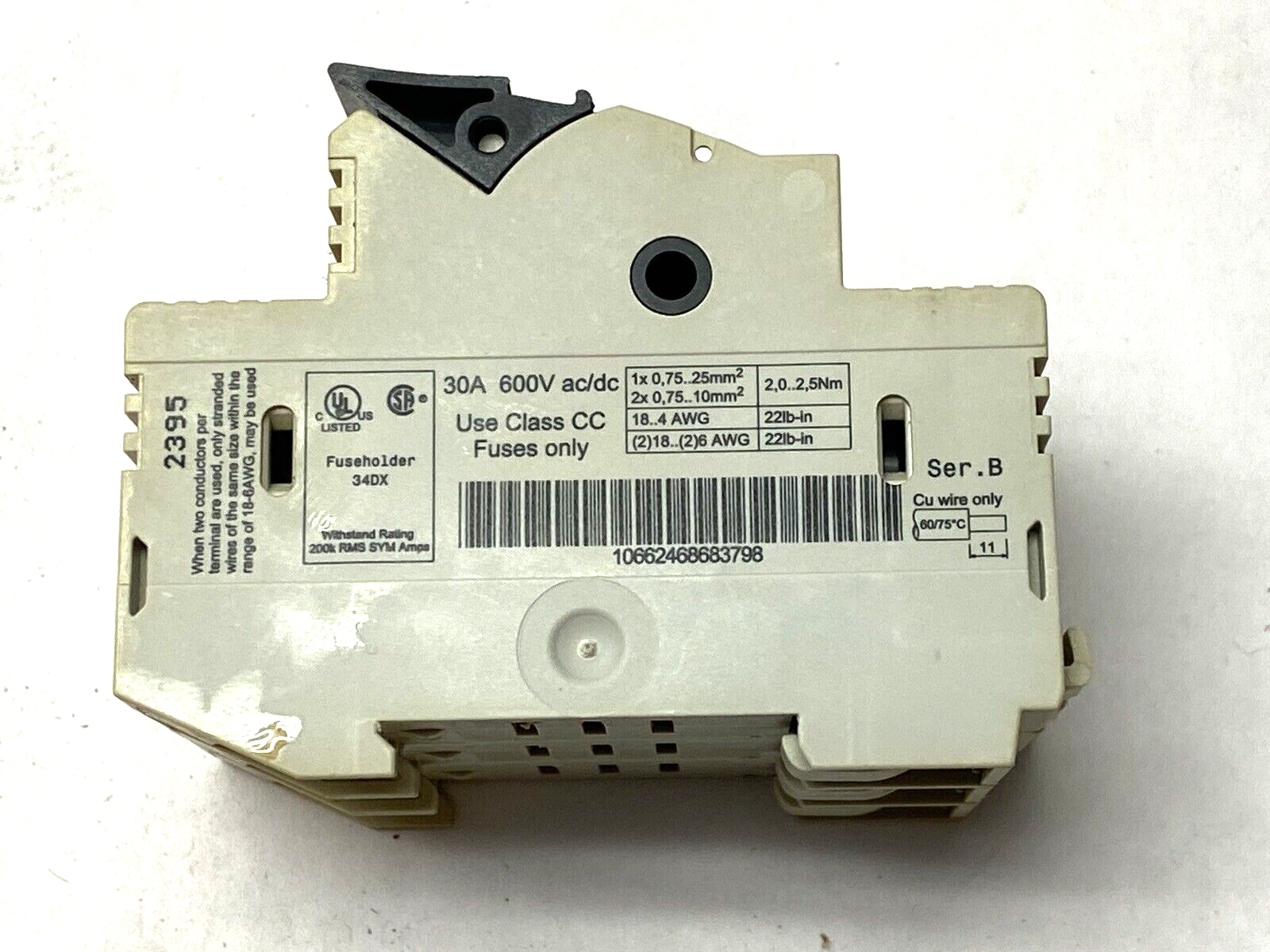 Allen Bradley 1492-FB3C30-L Ser. B Fuse Holder 3-Pole 600V 30A - Maverick Industrial Sales