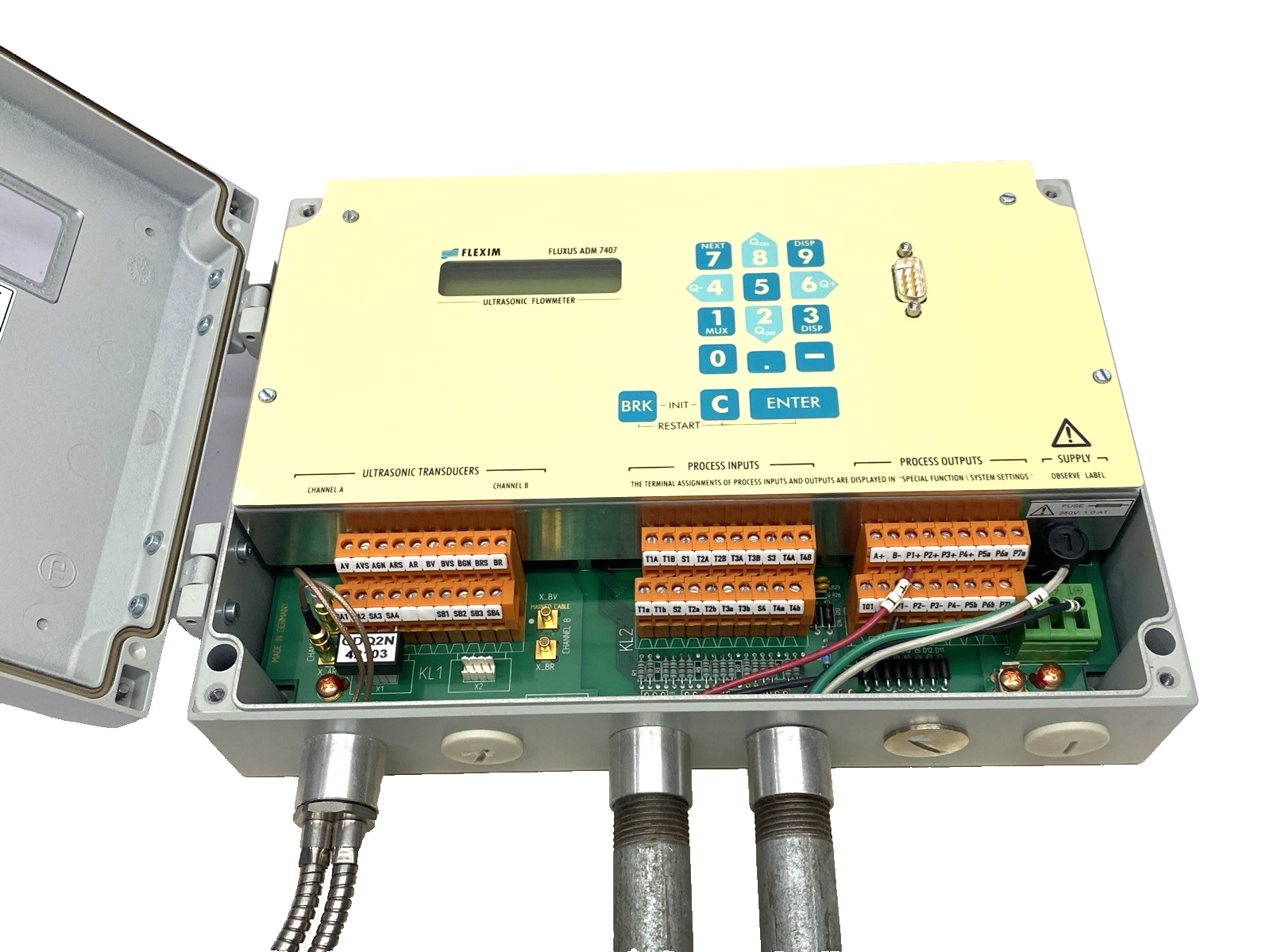 Flexim Flexus ADM 7407 Ultrasonic Flowmeter With CDQ2N52 Clamp-On Transducer - Maverick Industrial Sales