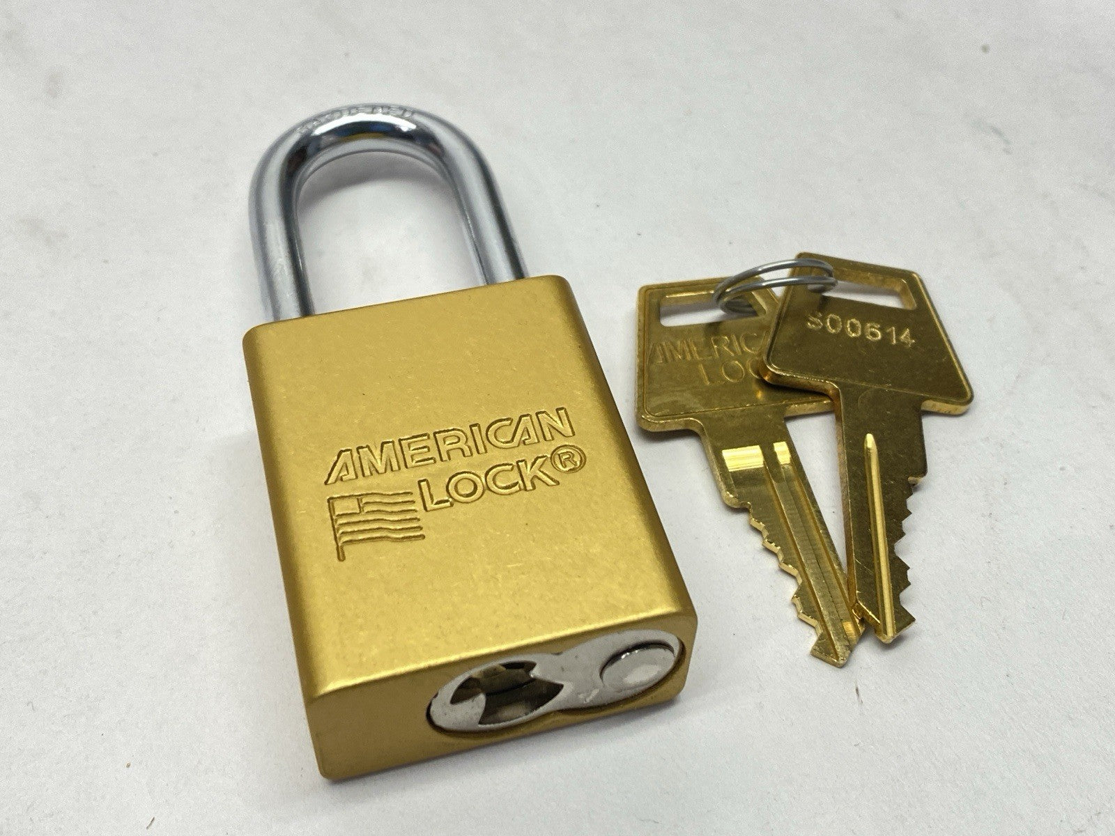 A1106KAYLW | American Lock Lockout Padlock Yellow Key S00614 LOT OF 9 - New – Open box - Maverick Industrial Sales