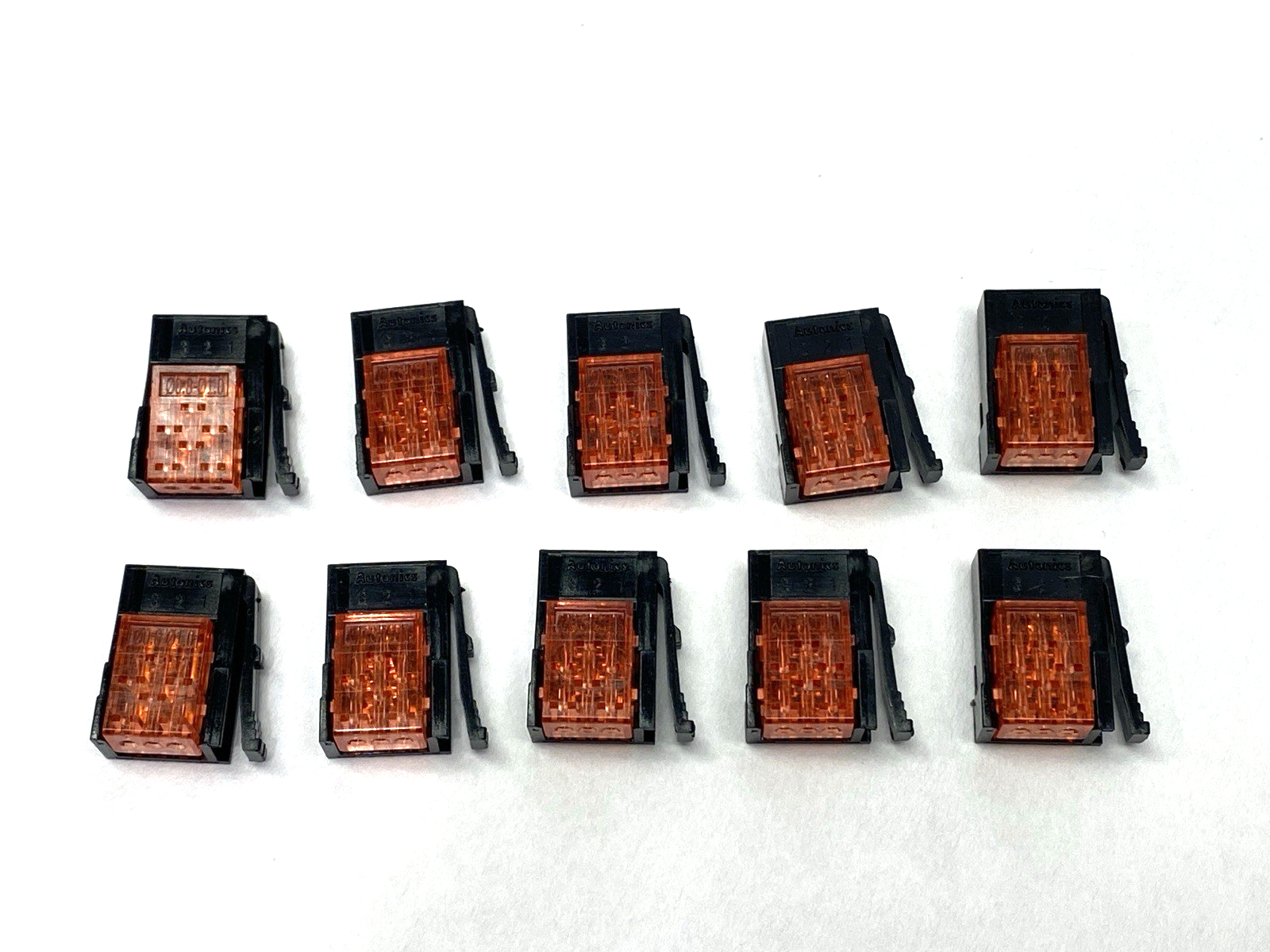 Autonics CNE-P03-RE Red Socket Sensor Connector Male 3-Pin AWG24-26 LOT OF 10 - Maverick Industrial Sales