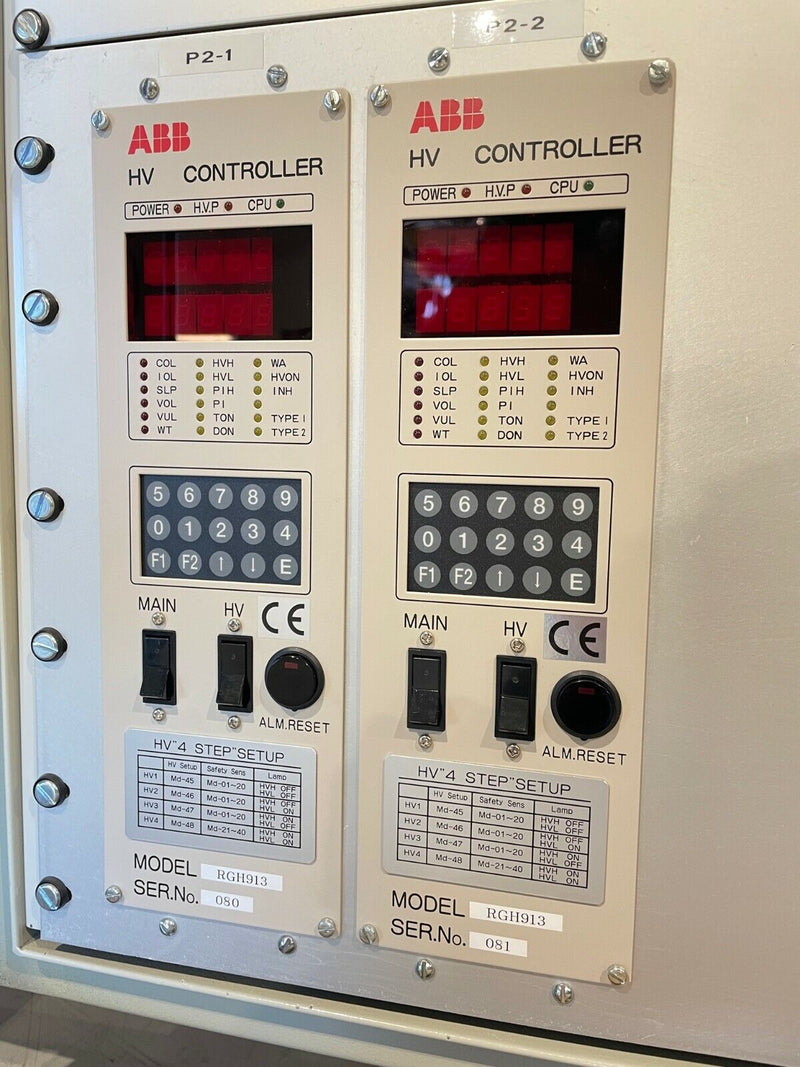 ABB Flexible Automation High Voltage HV Controller Panel Cabinet w/ (2) RGH913 - Maverick Industrial Sales