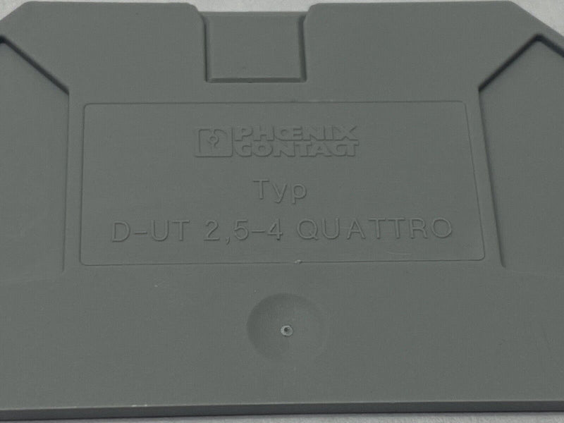 Phoenix Contact D-UT2,5/4-QUATTRO End Cover 3047170 LOT OF 40 - Maverick Industrial Sales