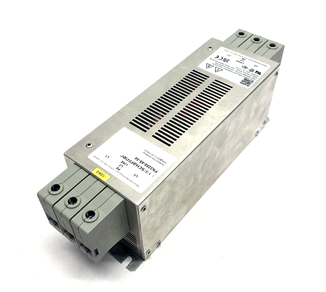 FN3258-55-34 | Schaffner Ultra-Compact Line Filter 3PH 55A 480V - Used - Maverick Industrial Sales