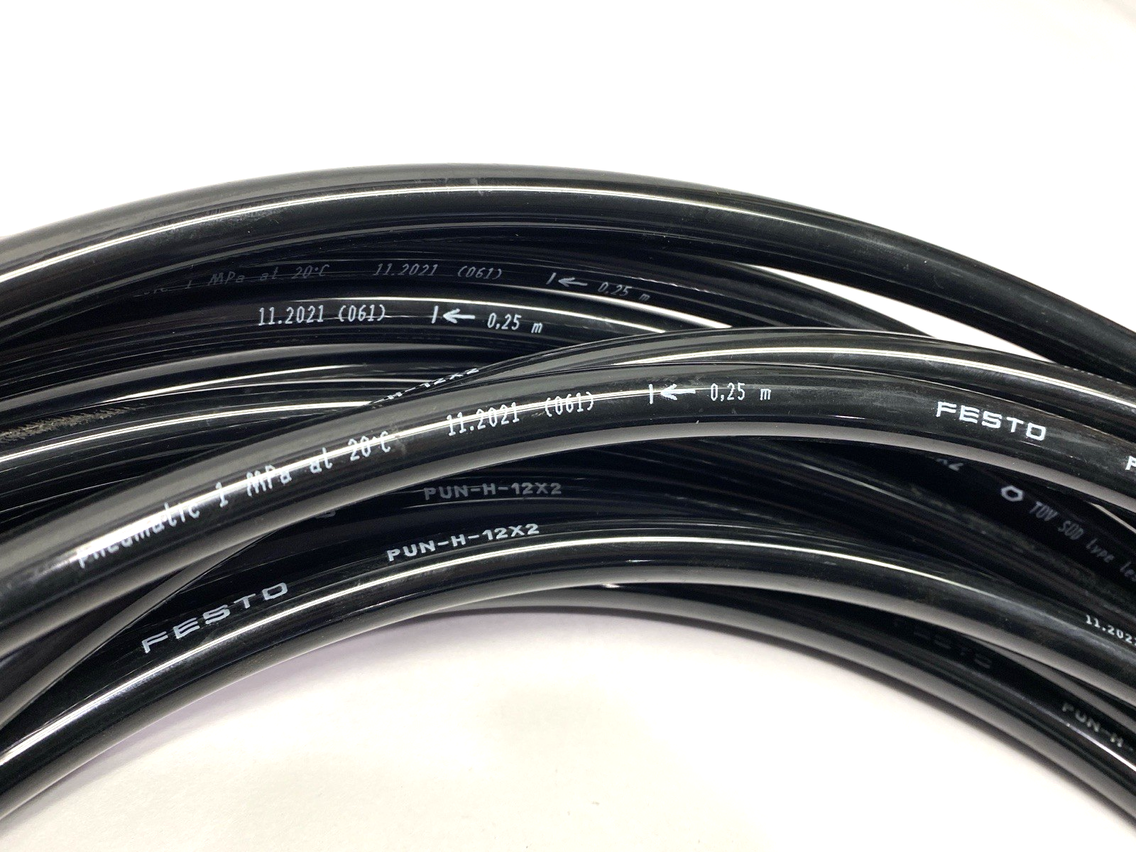 Festo PUN-H-12X2 Pneumatic Tubing 12mm OD 2mm Tube Thickness CUT TO 12m - Maverick Industrial Sales