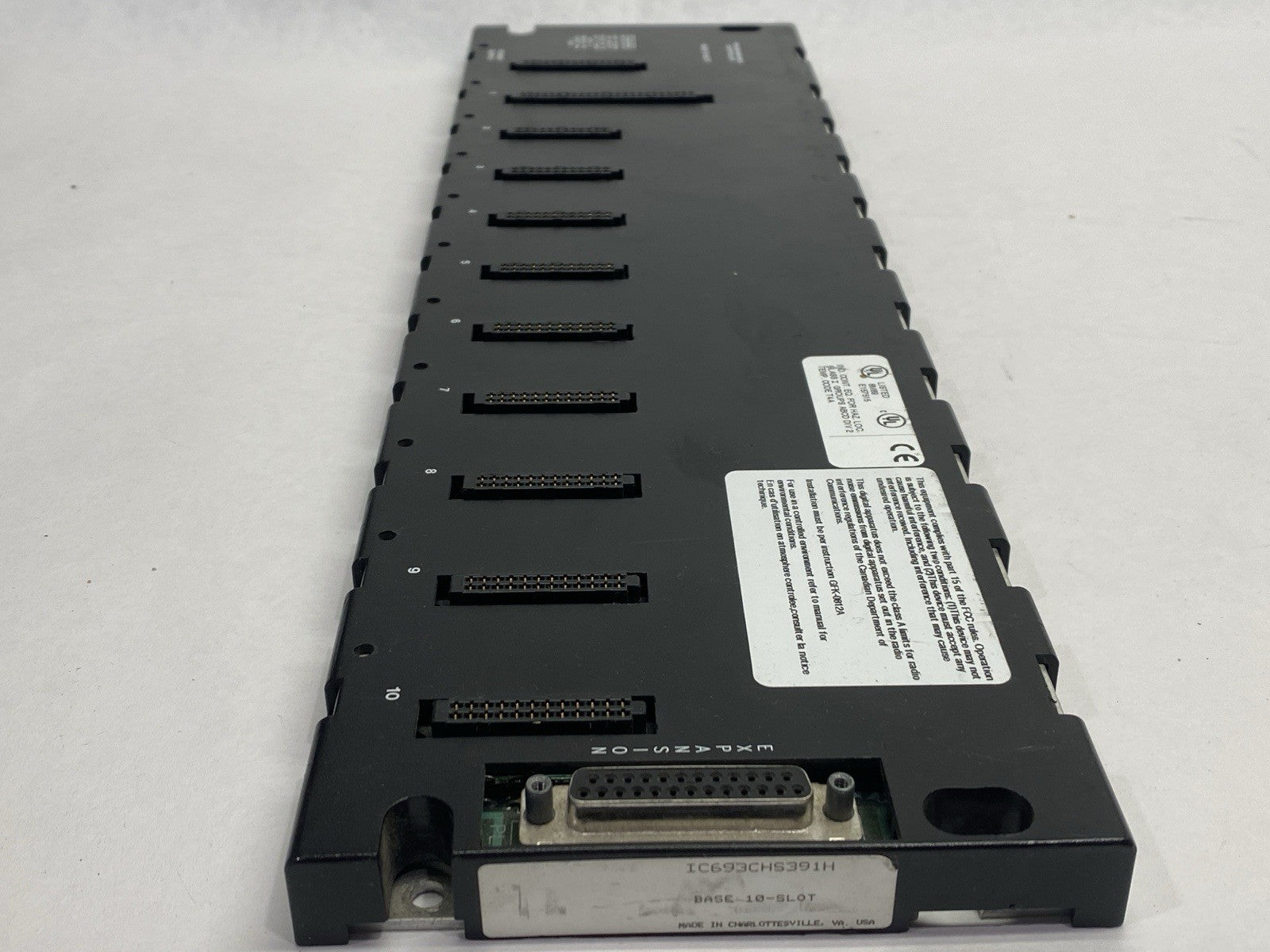 GE Fanuc IC693CHS391H Programmable 10-Slot Base Controller - Maverick Industrial Sales