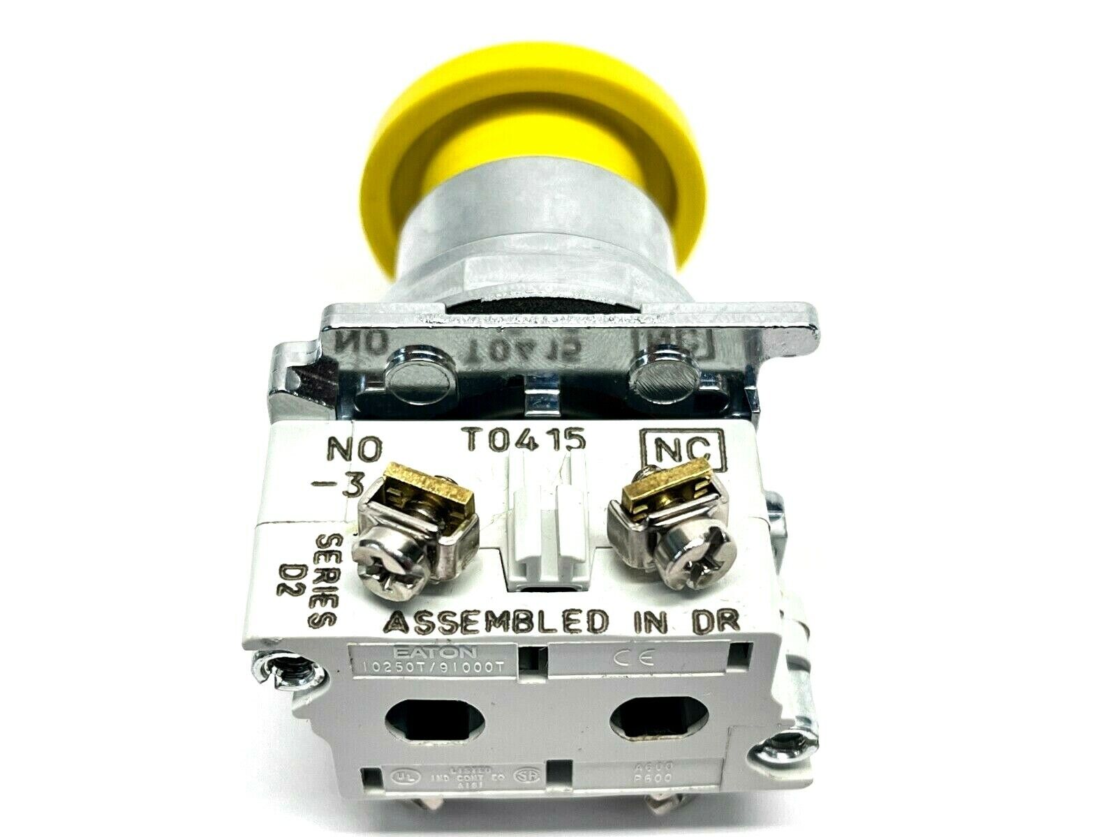 Eaton 10250T124-51P Momentary Mushroom Pushbutton w/ Contact Block - Maverick Industrial Sales