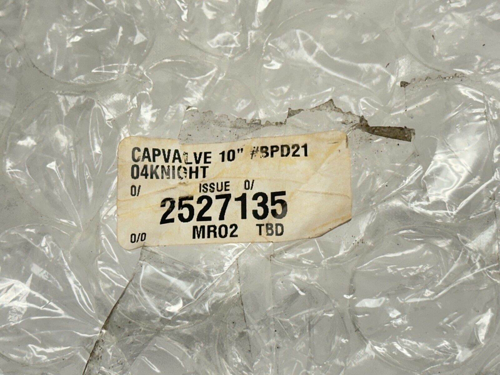 Knight Global BPD2104 Cap Valve 10" - Maverick Industrial Sales