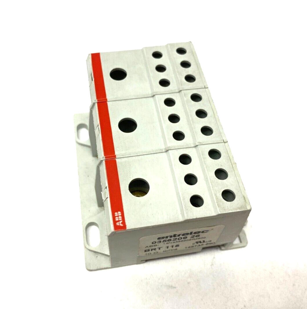 ABB Entrelec 1SNA356209R2600 Power Distribution Block BRT 115 0356209 26 - Maverick Industrial Sales