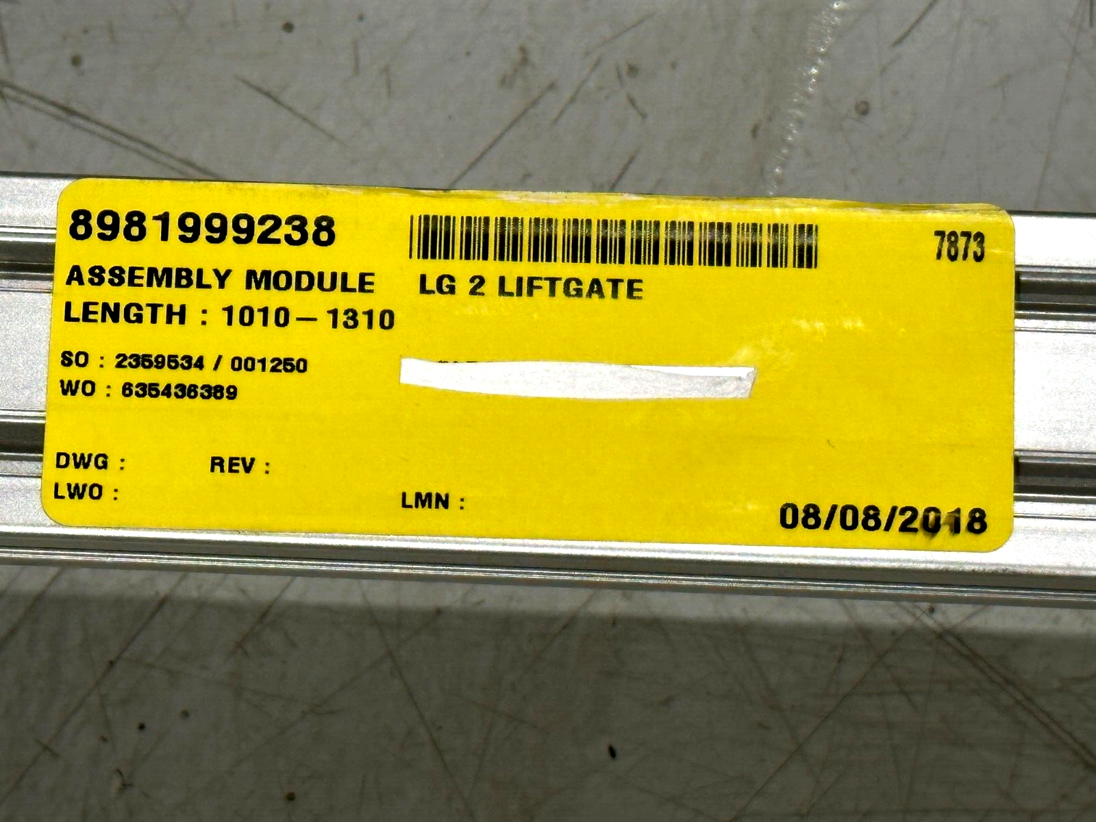 Bosch Rexroth 8981999238 LG 2 Liftgate Assembly Module 1010-1310 Length - Maverick Industrial Sales