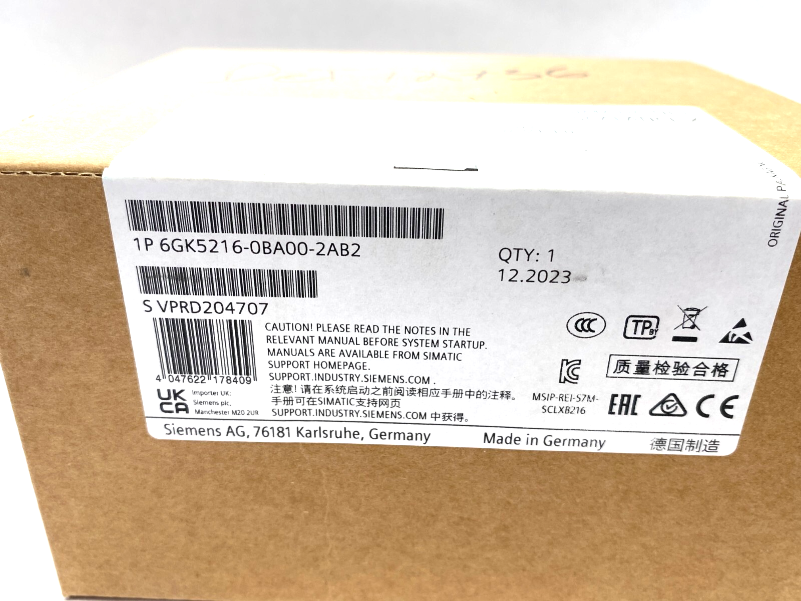 Siemens 6GK5216-0BA00-2AB2 SIMATIC NET SCALENCE XB216 Managed Ethernet Switch - Maverick Industrial Sales