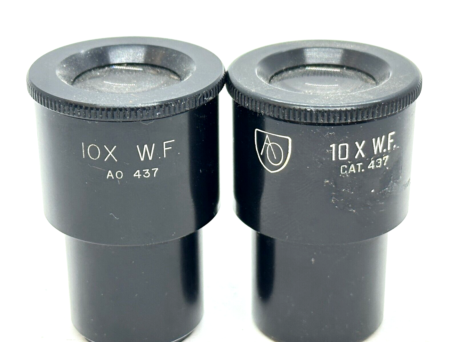 American Optical Cat. 437 Microscope Eyepiece 10X W.F LOT OF 2 - Maverick Industrial Sales