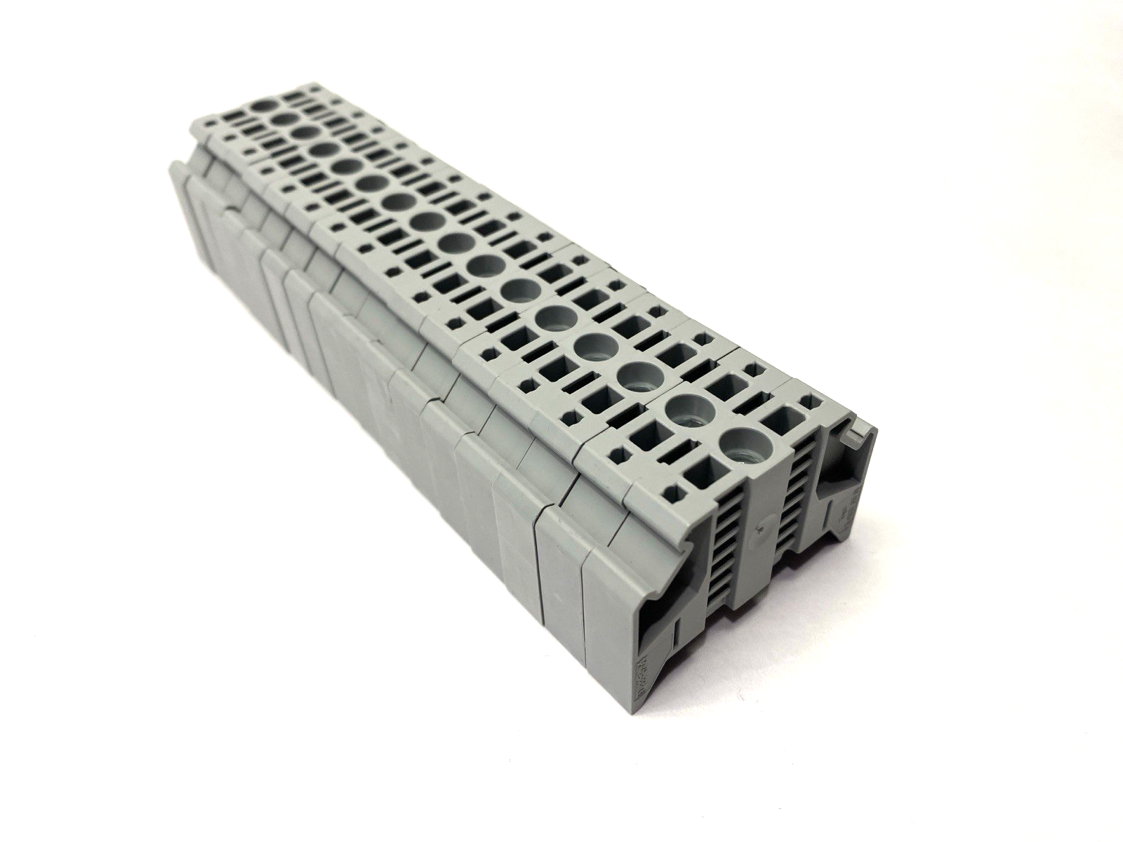 Phoenix Contact E/NS 35 N End Bracket Terminal Block 0800886 Gray LOT OF 16 - Maverick Industrial Sales